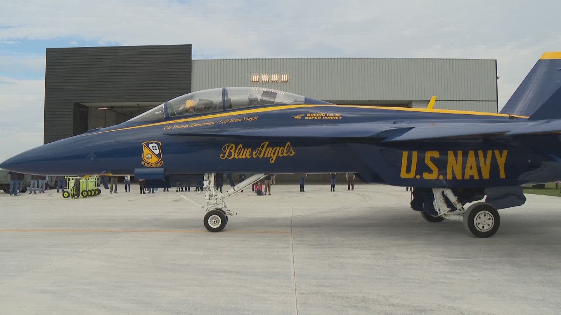 Sixth-grade teacher Brittany Moon has always dreamed of flying with the U.S. Navy Blue Angels. Wednesday, her dream came true.