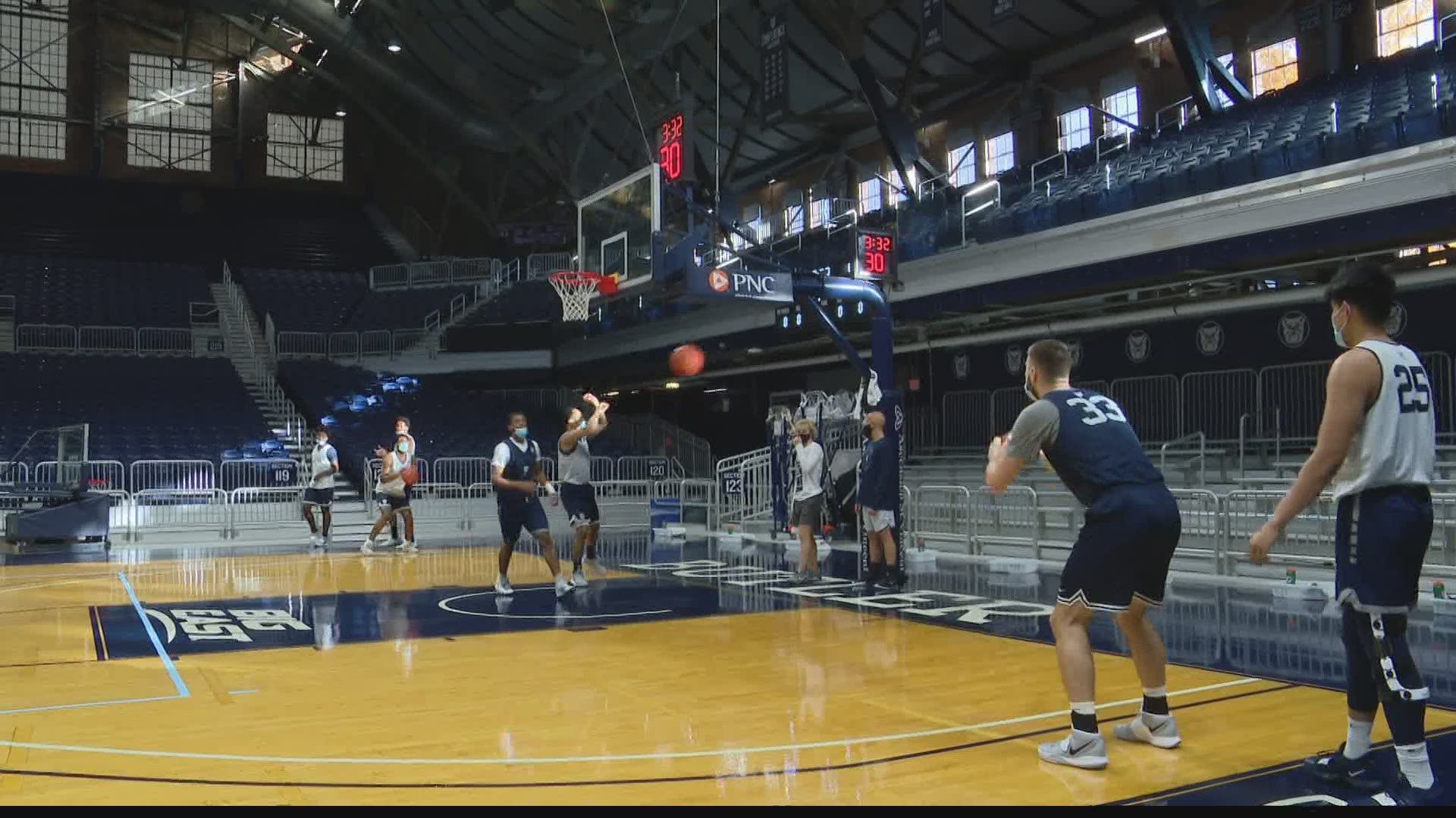 Crowds at Hinkle Fieldhouse will be limited to 25 percent of capacity.