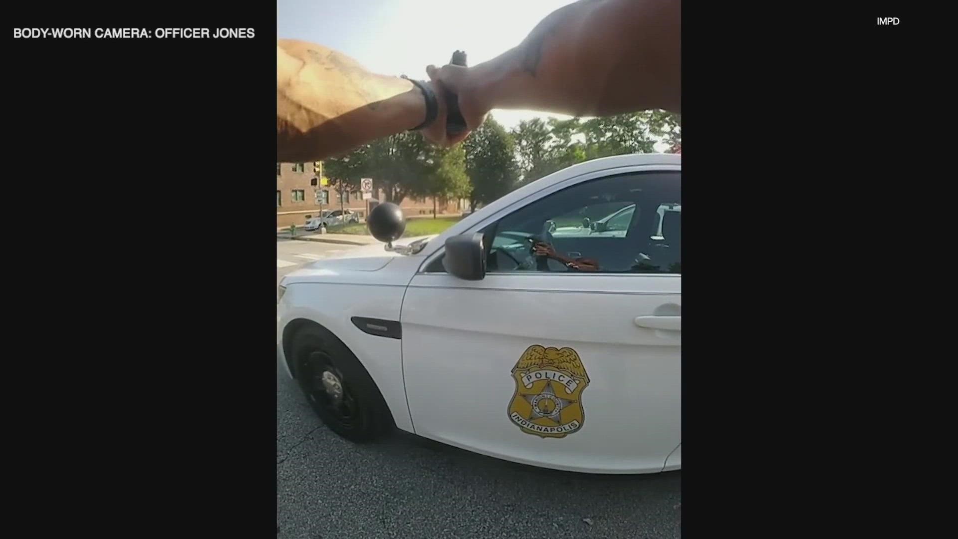 The bodycam video shows officers in their encounter with Orlando Mitchell