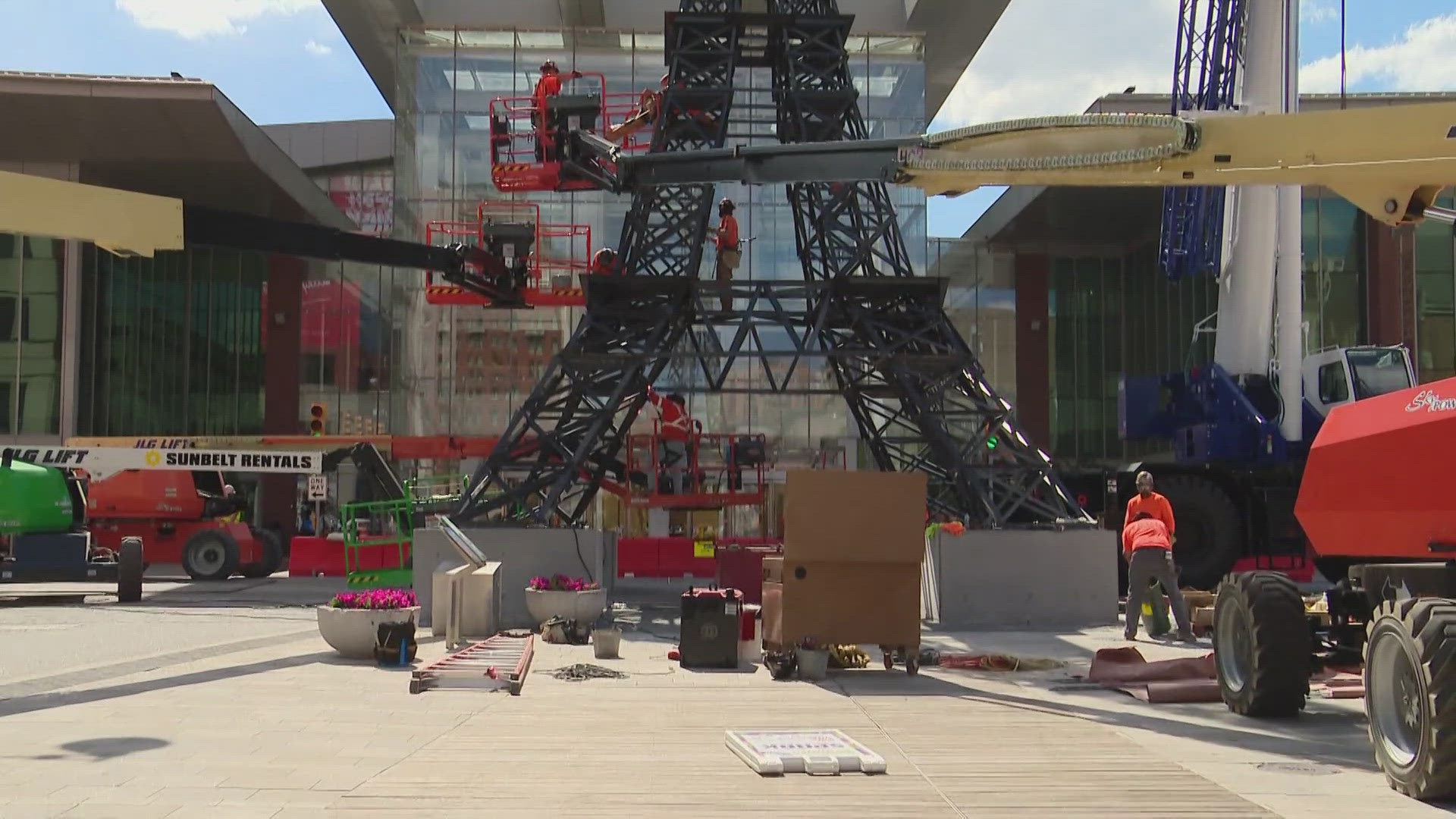 Right now there is no official plan on where this Eiffel Tower is going.