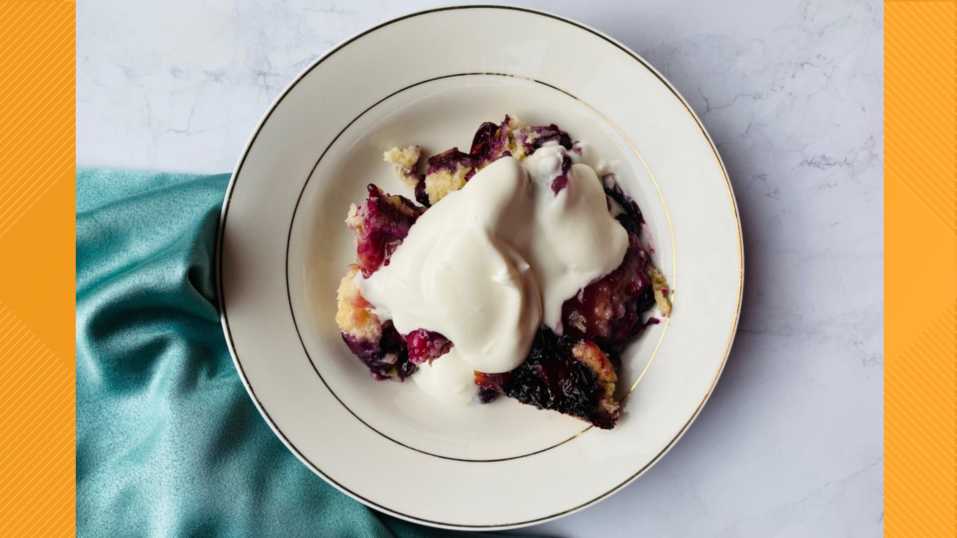 Since July belongs to blueberries, Chef Tanorria Askew decided to show us her take on blueberry cobbler.