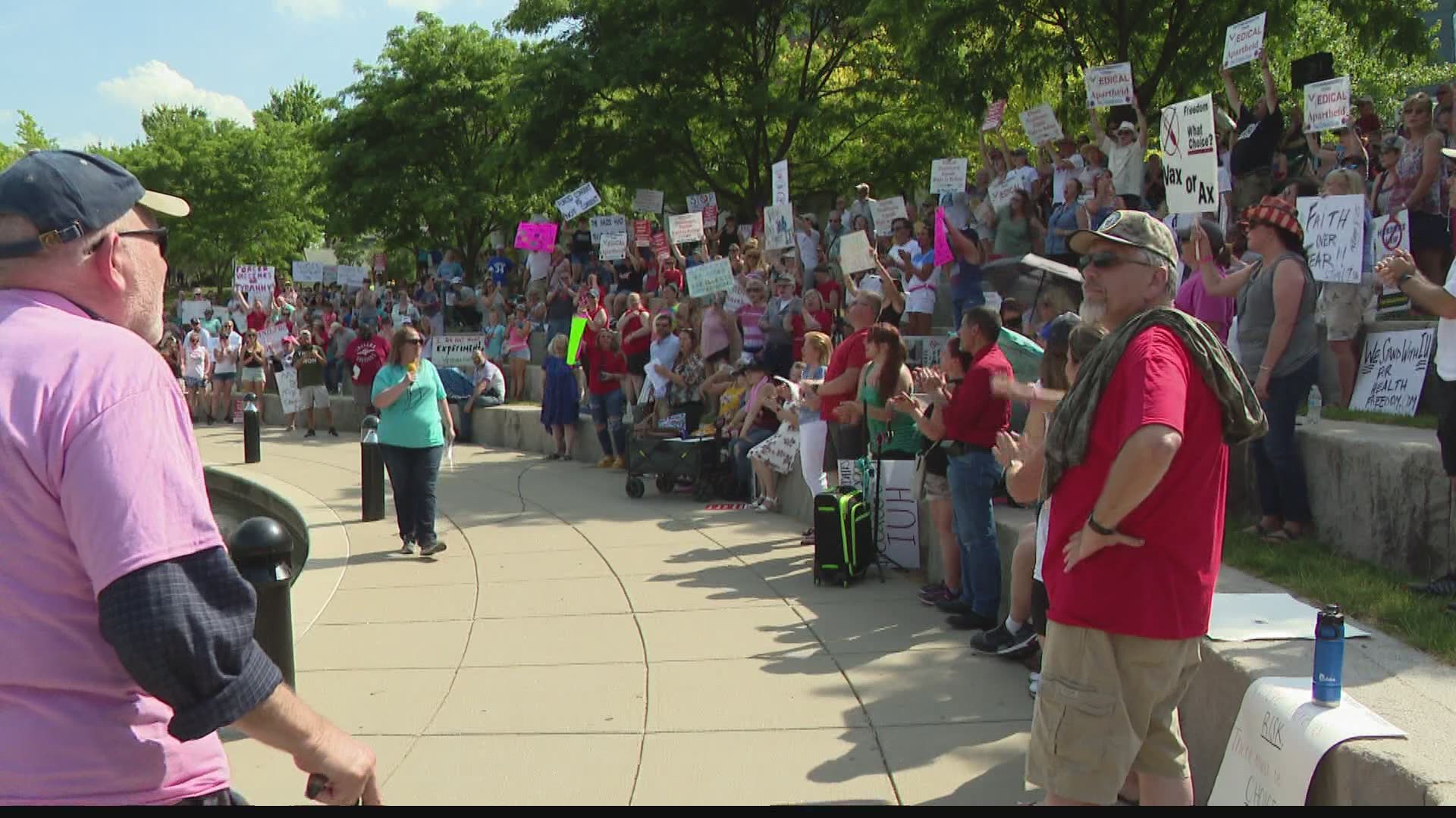 IU Health workers want the freedom to choose whether they want to get vaccinated against COVID-19 or not.
