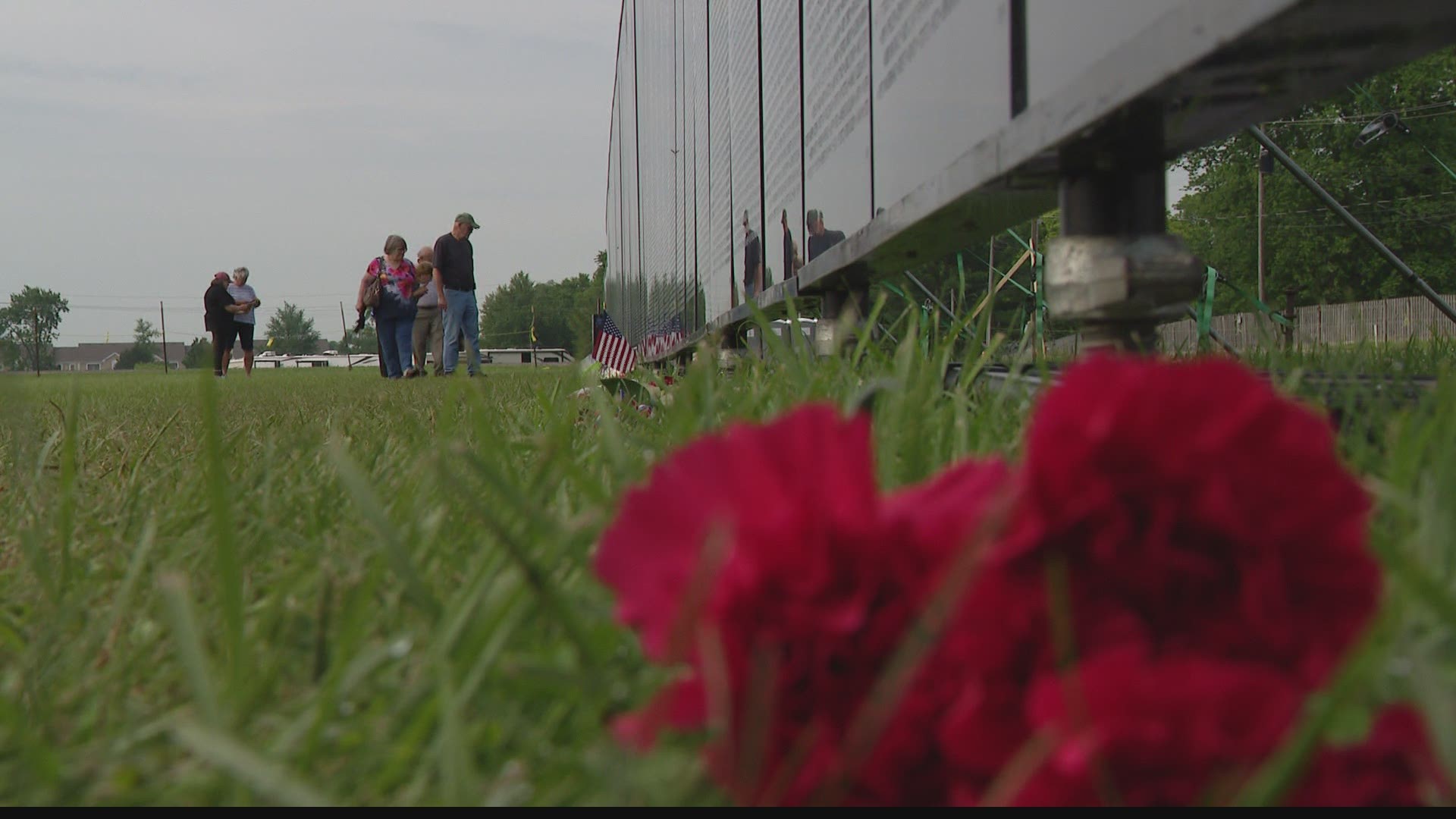 On the weekend after Memorial Day, many people came to Franklin to see the Wall That Heals. It's a traveling replica of the Vietnam Veterans Memorial.