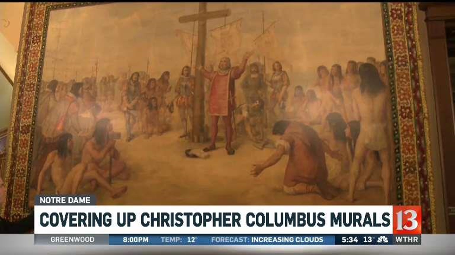 Covering up Christopher Columbus murals