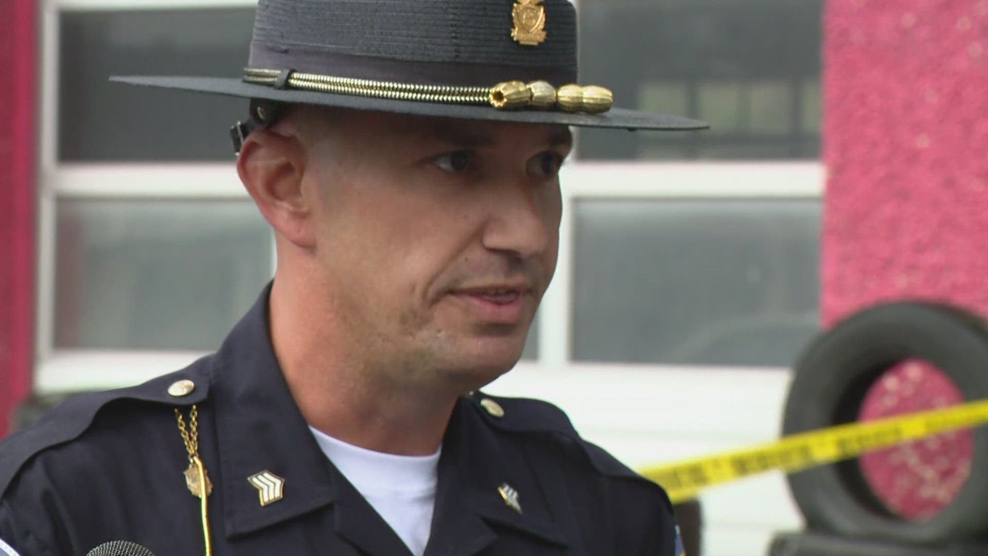 State police say two IMPD officers and a state trooper shot and killed an armed man on the north side of Indianapolis Tuesday afternoon.