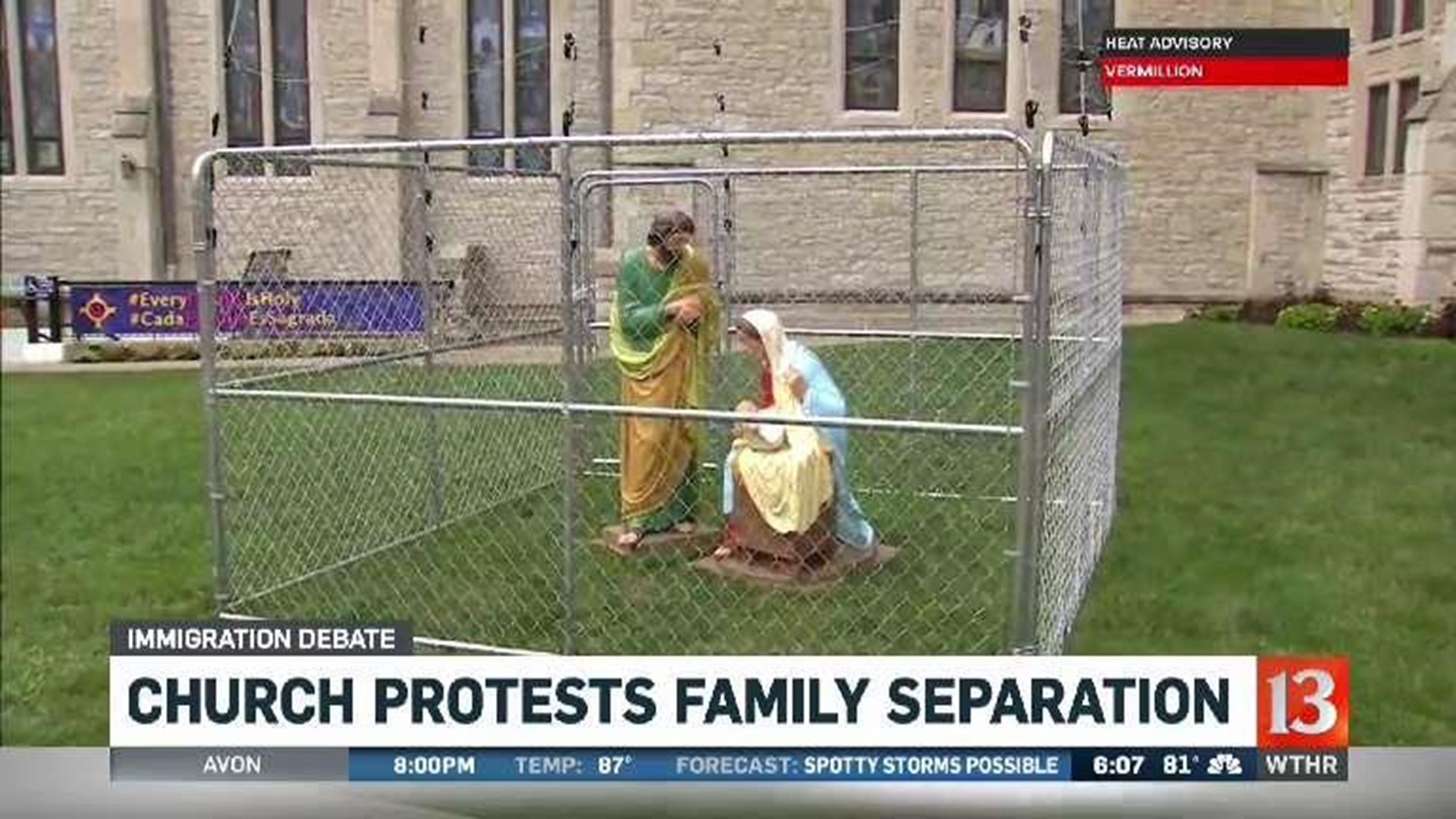 Church display is protest against family separation