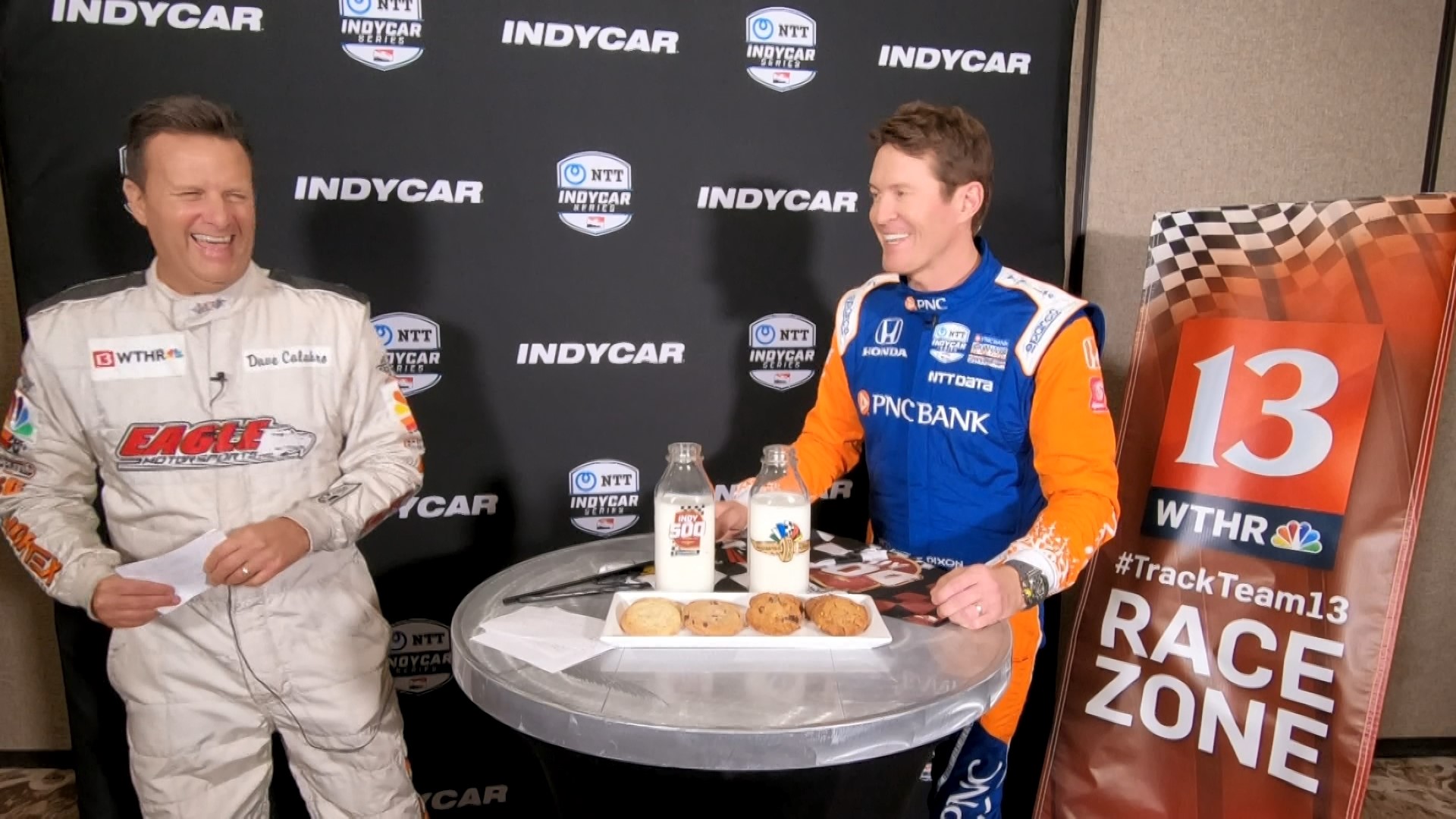 Dave Calabro went to Austin, Texas before the pandemic hit to talk with IndyCar drivers over milk and cookies.