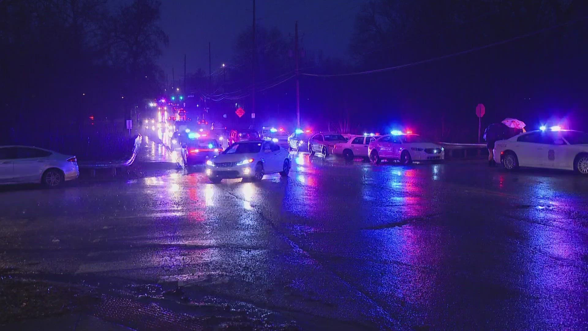 13News reporter Rich Nye talks with the family of 48-year-old Raphael Dekemper after he was shot and killed by IMPD Thursday evening.