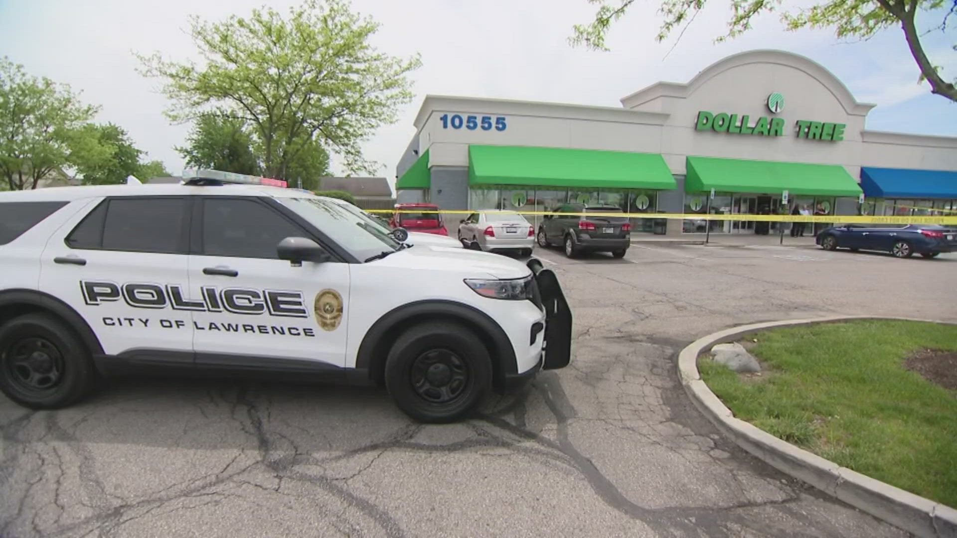A 25-year-old woman has died after she was shot while working inside a Dollar Tree in Lawrence Monday afternoon.