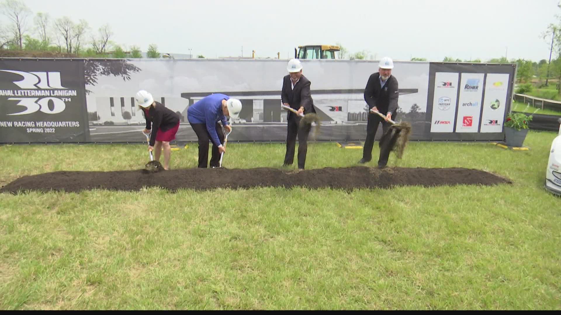 The defending Indy 500 champions broke ground on a new chapter Tuesday, a new racing facility in Zionsville.