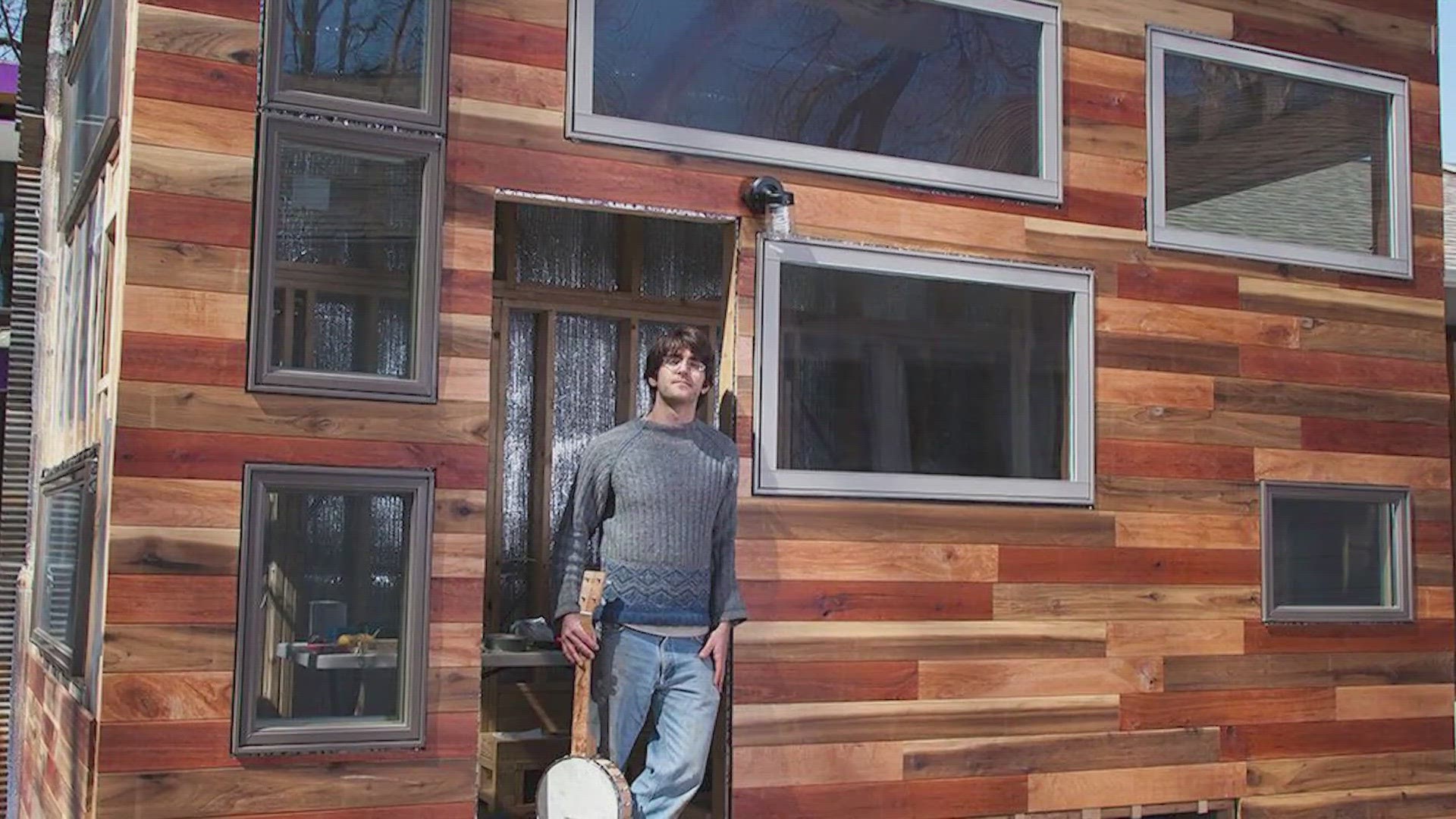 After years of hurdles from the city of Bloomington and historic organizations one man is celebrating the installation of two tiny homes on his property.