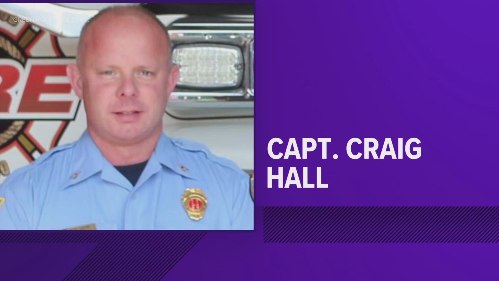 Captain Craig Hall died two days.. after a medical emergency.