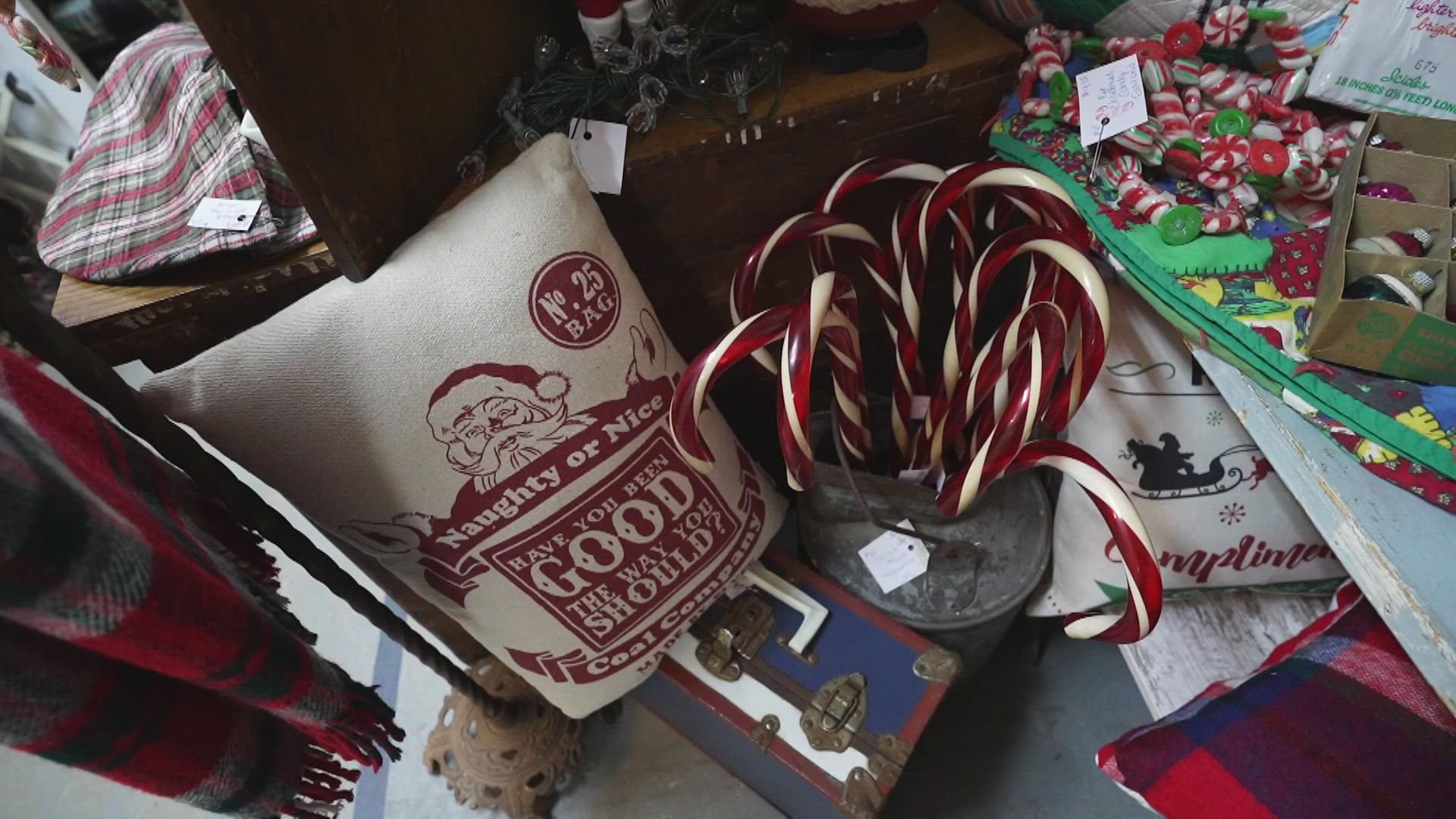 The vendors at Salvage Sisters Antique Mall are prepping for holiday shoppers.