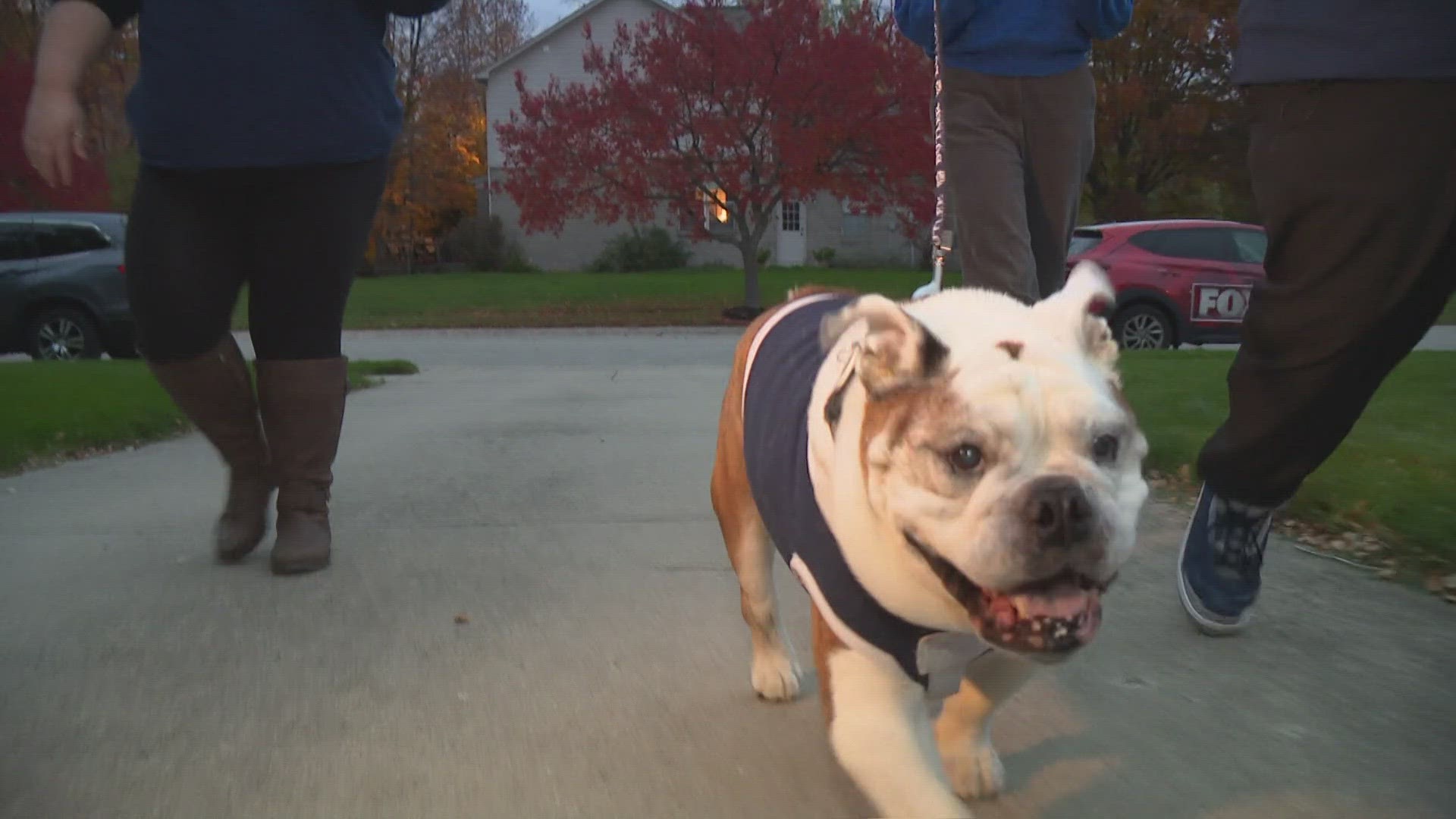 Butler Blue the third delivered Hannah McKenna's acceptance letter to her Wednesday morning.