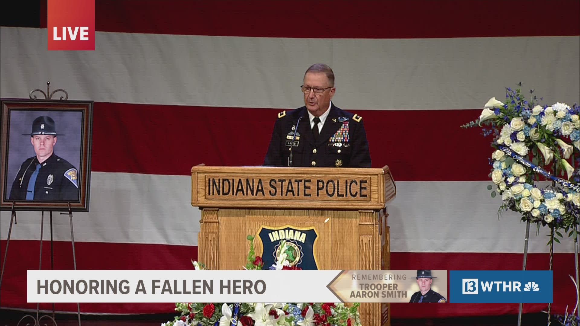 "We must take comfort and reassurance in knowing that his loss occurred for the greater good of humanity," said Indiana National Guard Major General R. Dale Lyles.