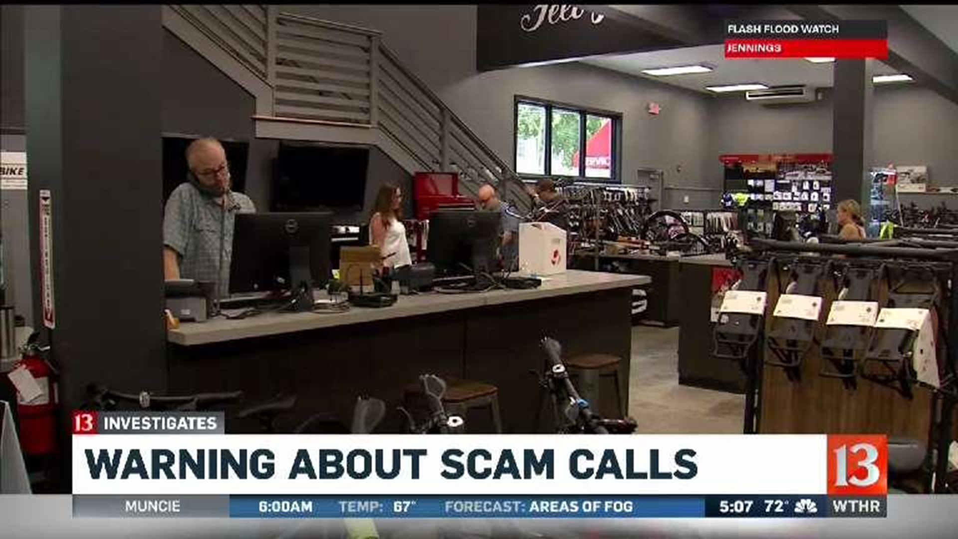 Warning about scam calls