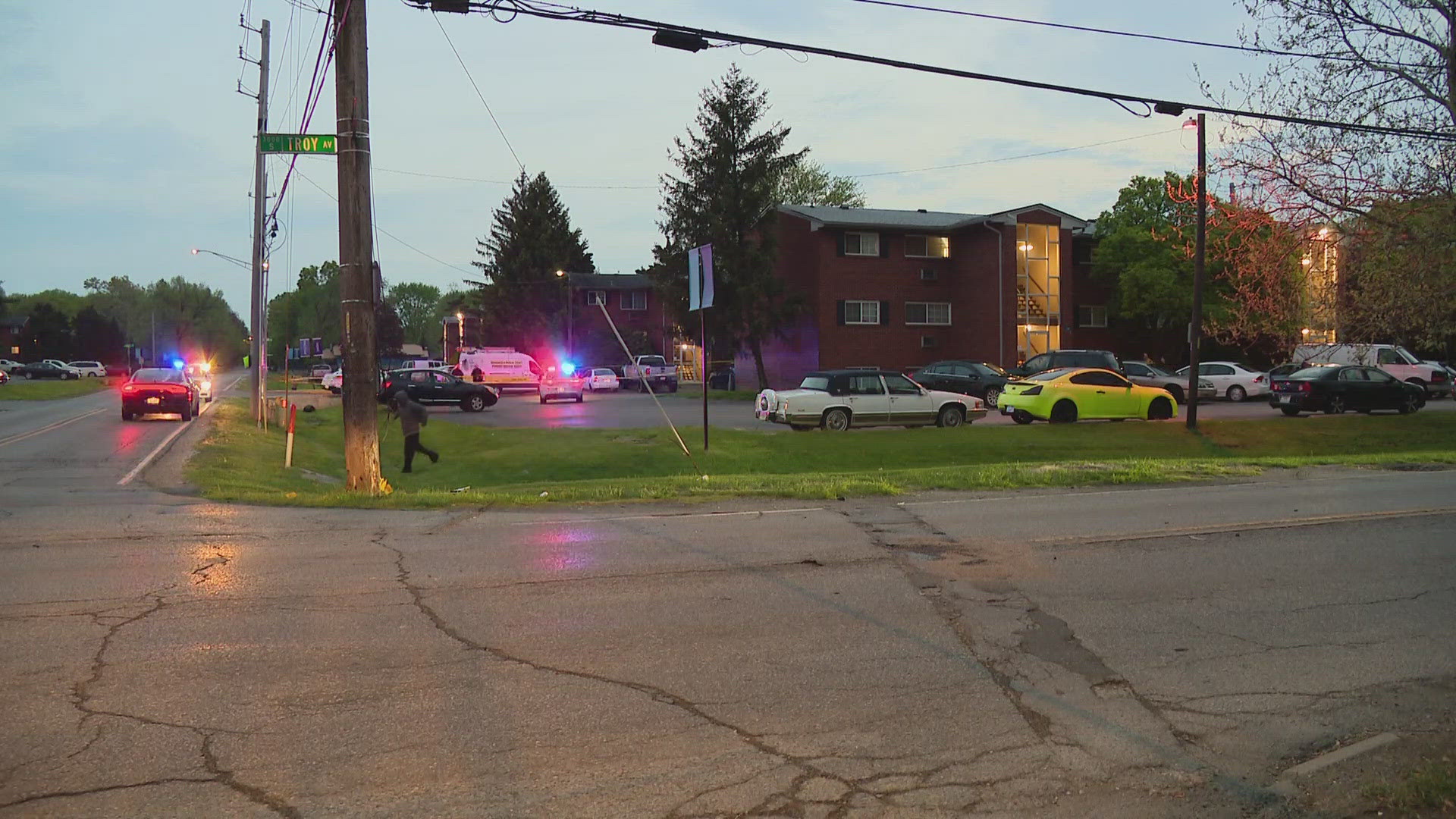 The incident happened around 8 p.m. Friday near South Meridian Street and Troy Avenue.