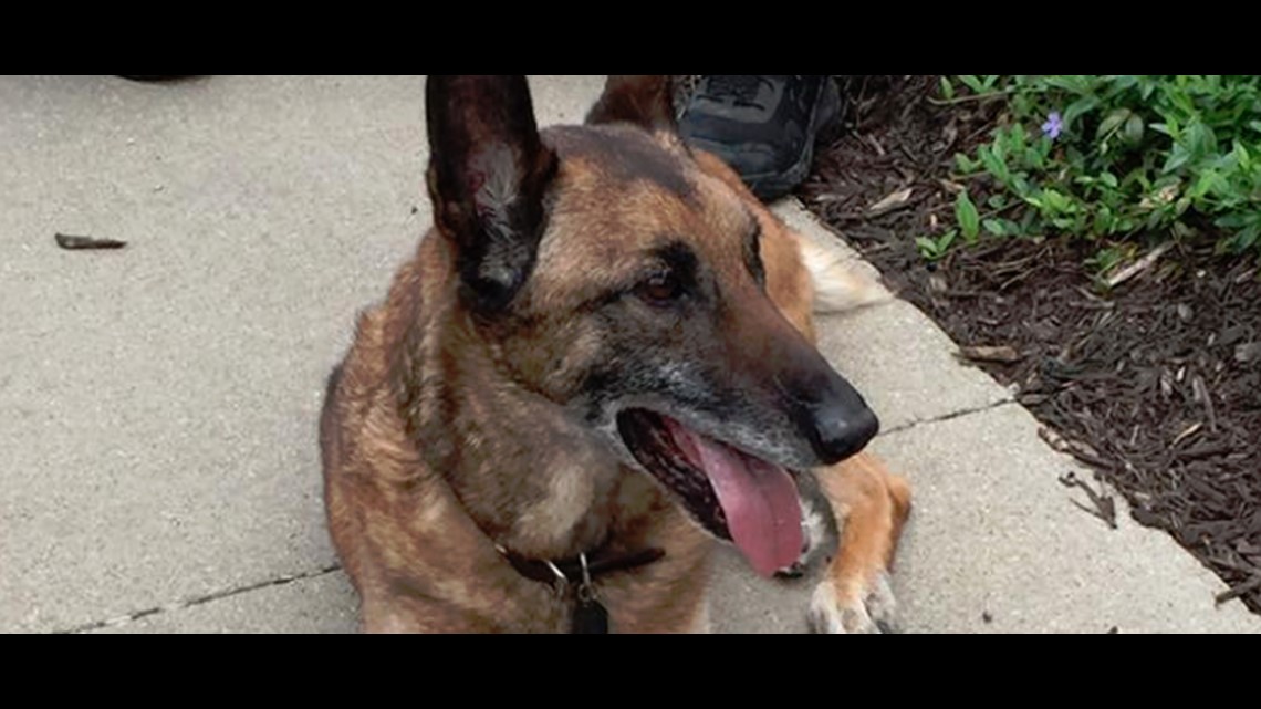 Fishers says goodbye to K9 Bas