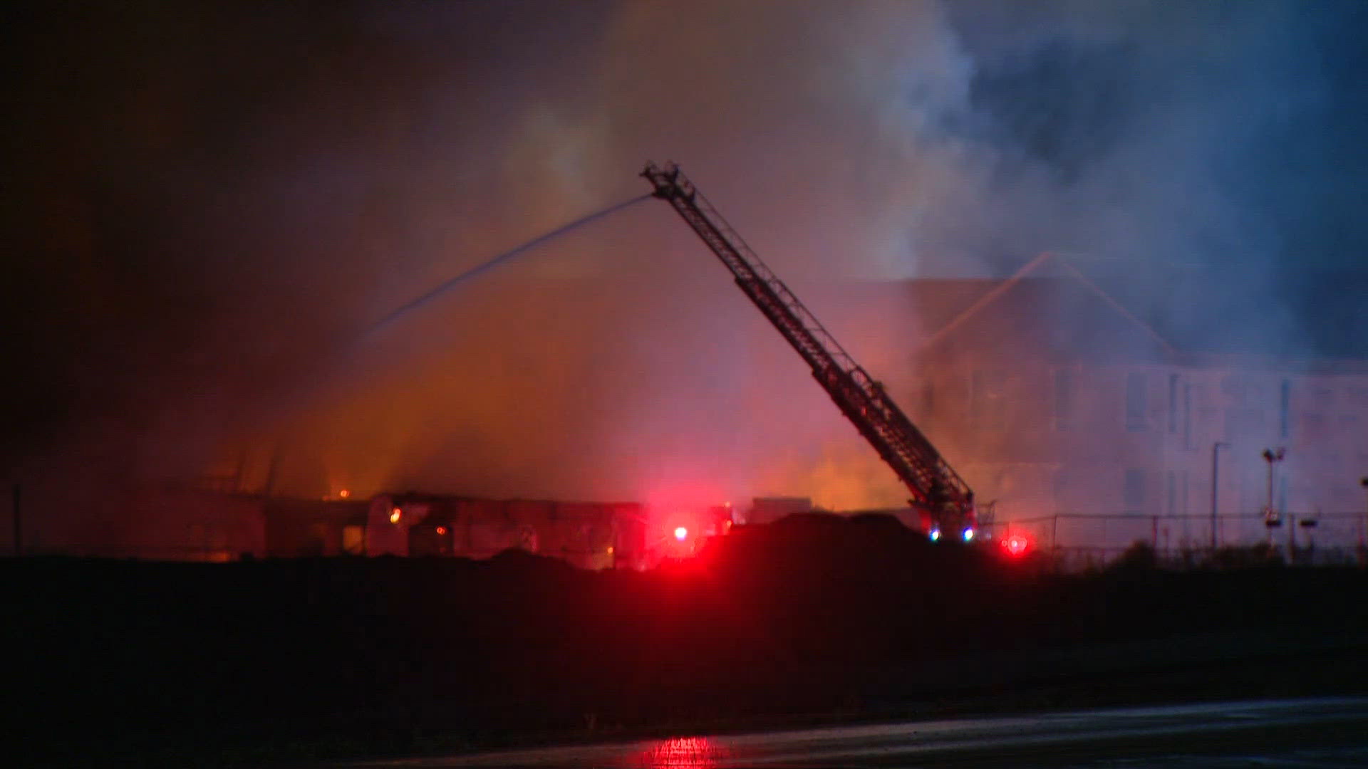 Fire breaks out at apartments under construction in Whitestown | wthr.com
