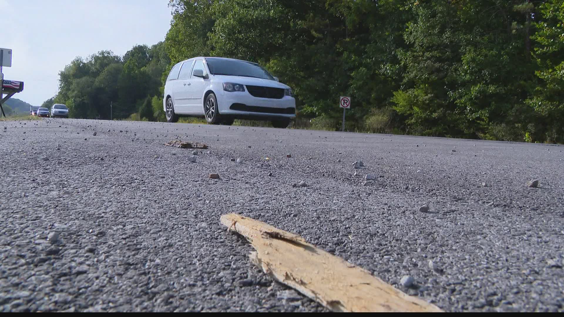 It happened Monday afternoon in Brown County.