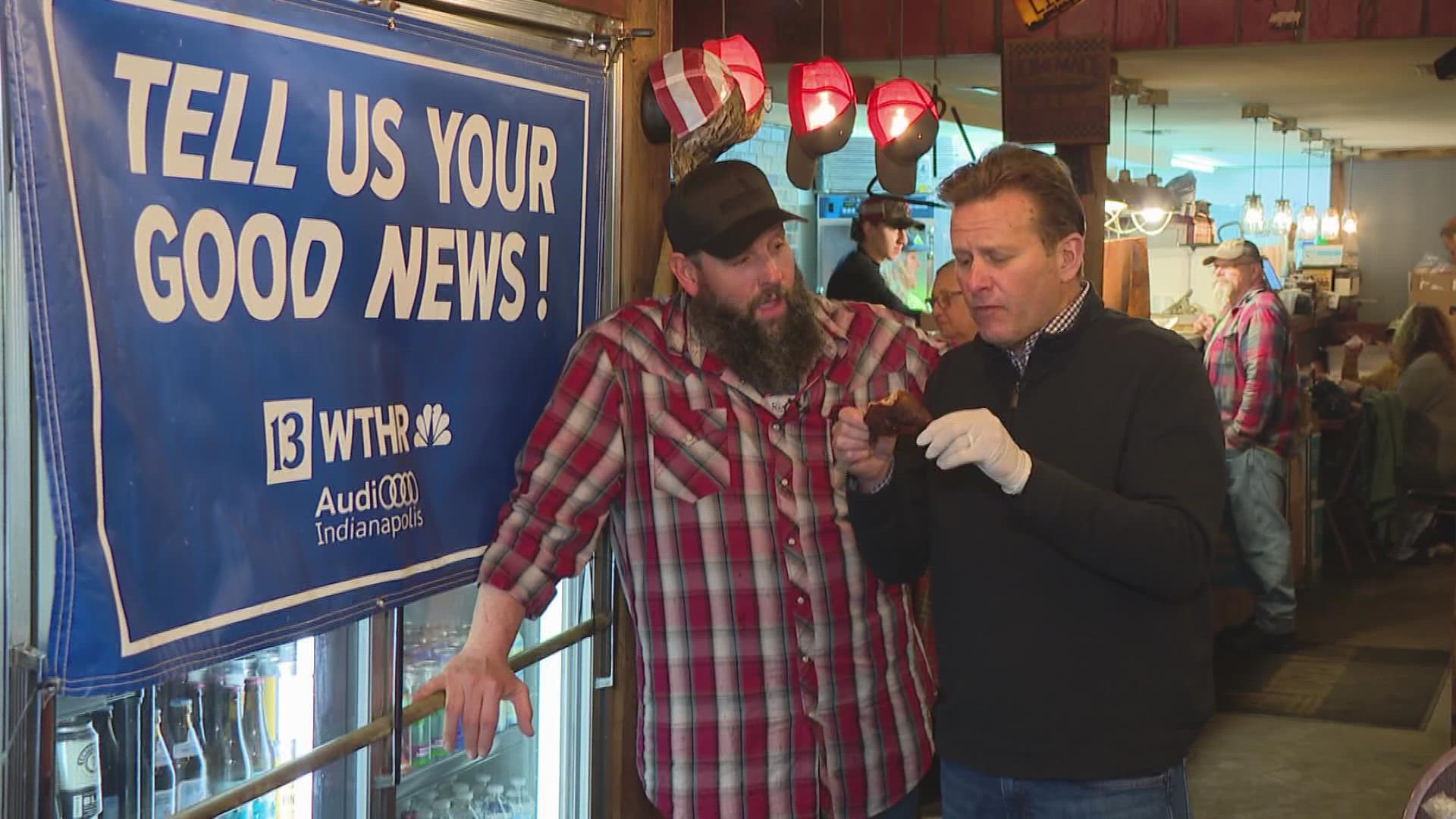 Dave Calabro hung out in Lizton today to get some good news!