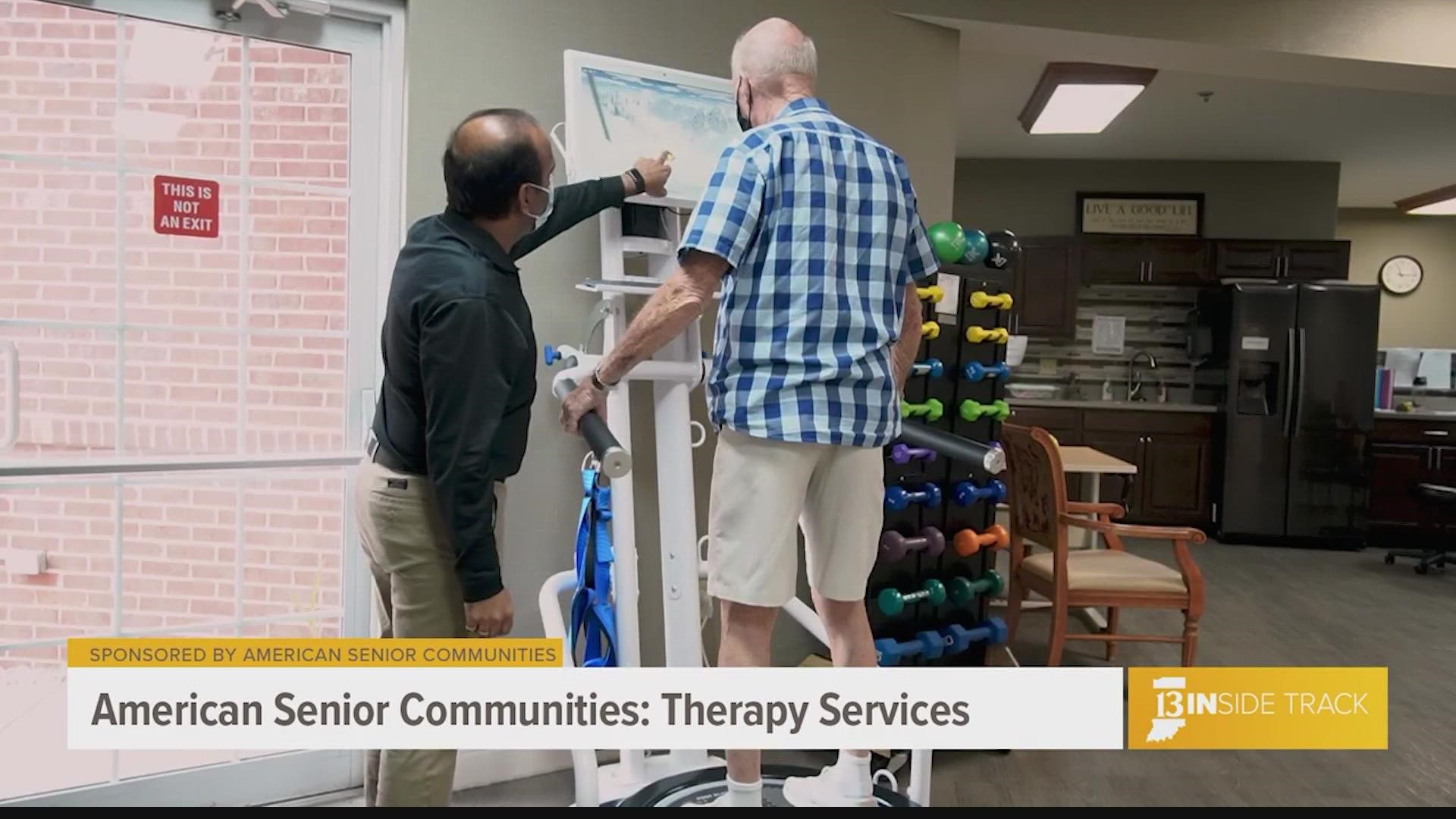 It’s important to stay active and healthy, especially for aging adults. Learn about therapy services at American Senior Communities.