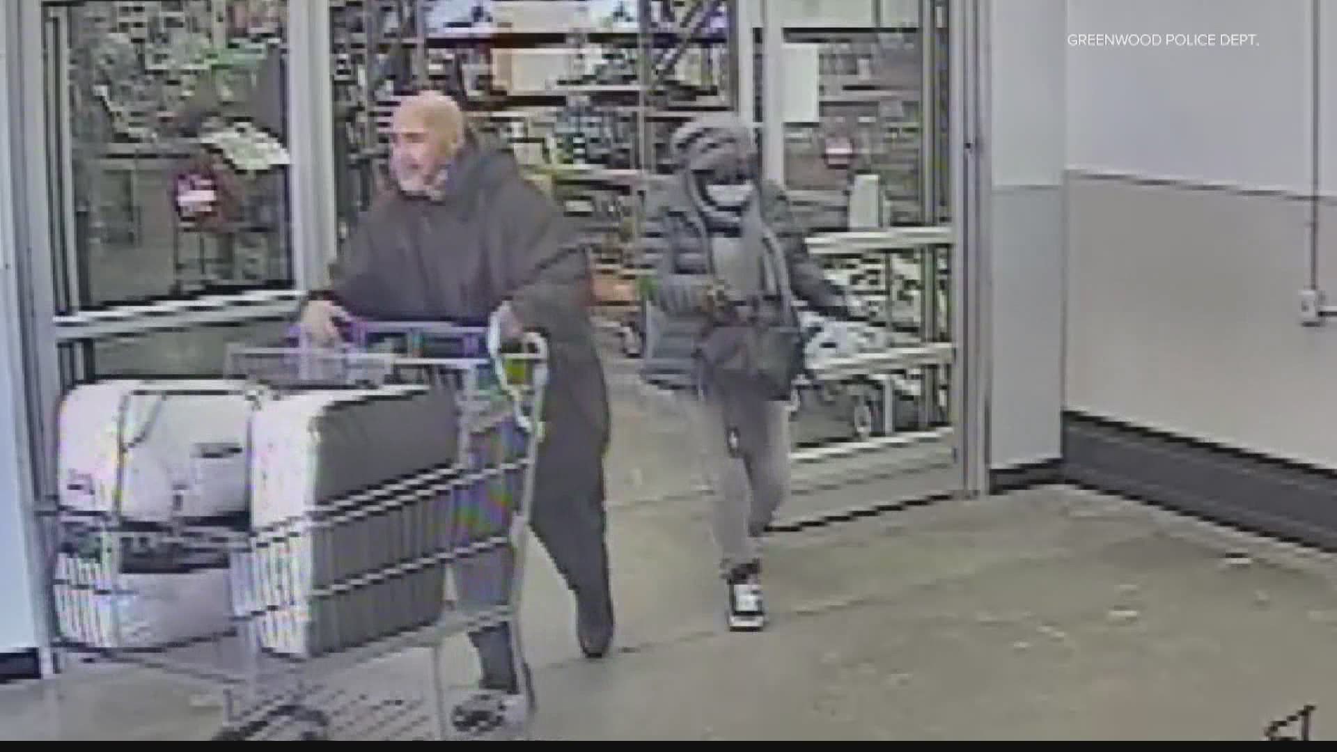 Police say thieves are targeting older shoppers in Greenwood.