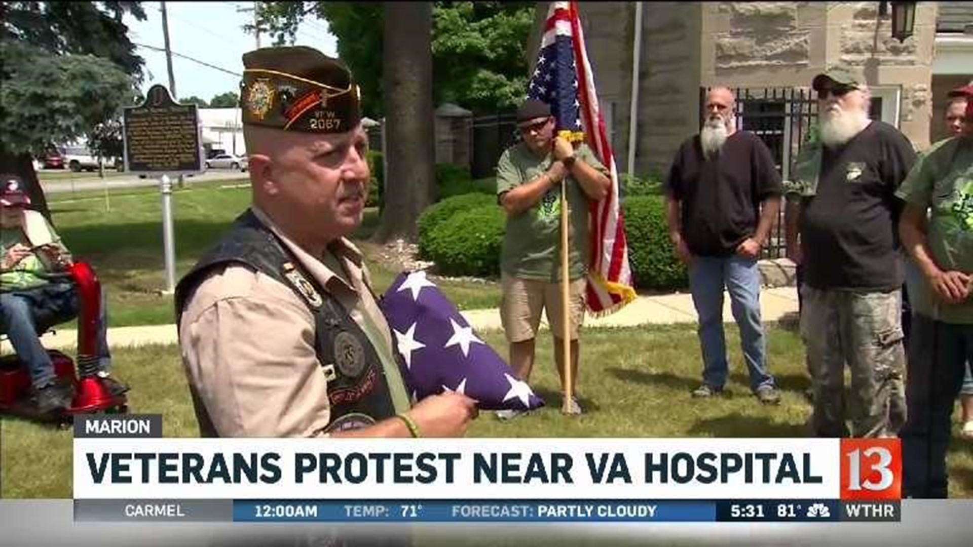 Veterans protest near VA Hospital