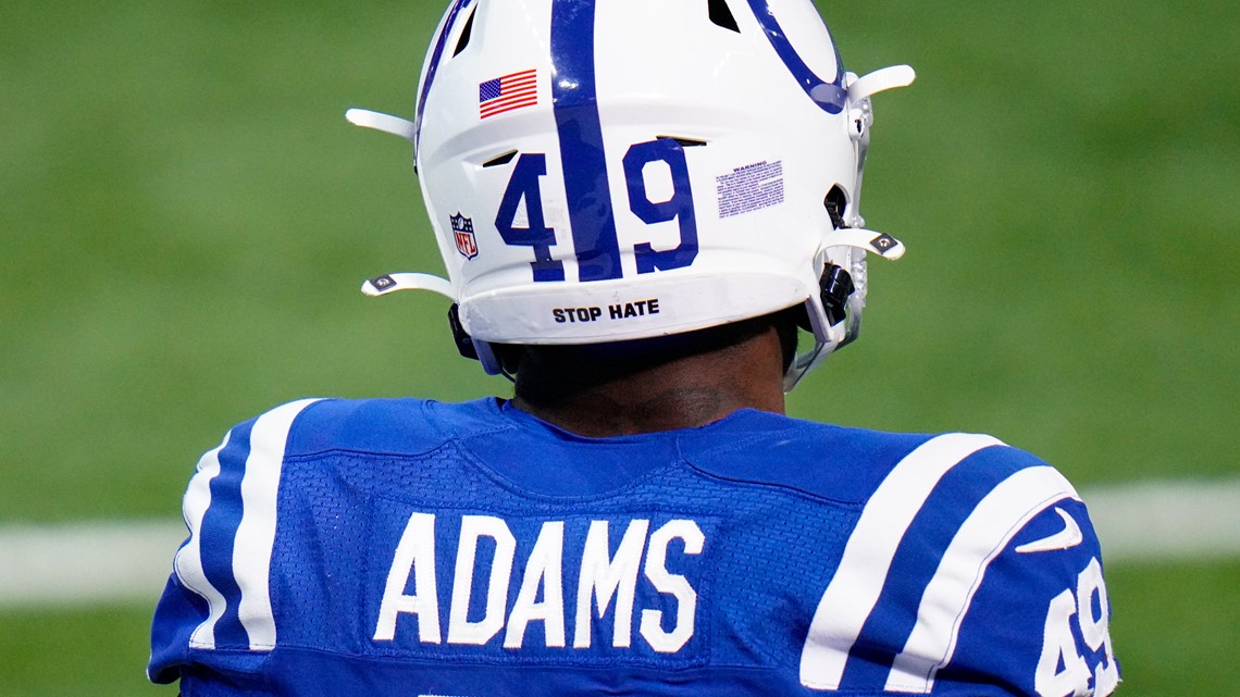 Colts player will not honor Dreasjon Reed with helmet decal, wore 'stop  hate' instead