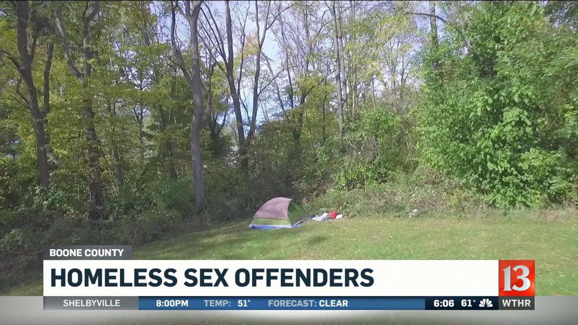 Homeless Sex Offender Living In Tent At Boone County Jail