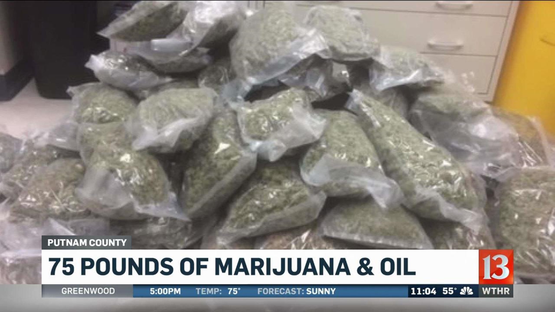 Police seize 75 pounds of marijuana during I-70 traffic stop | wthr.com
