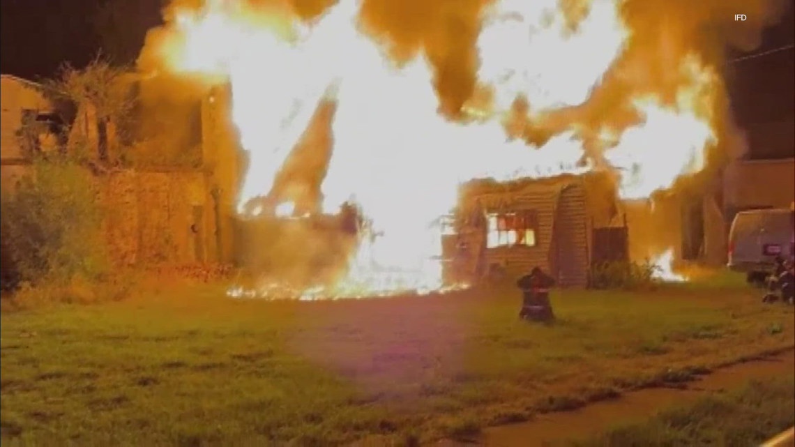 Fire heavily damages abandoned church on Indy's near west side | wthr.com