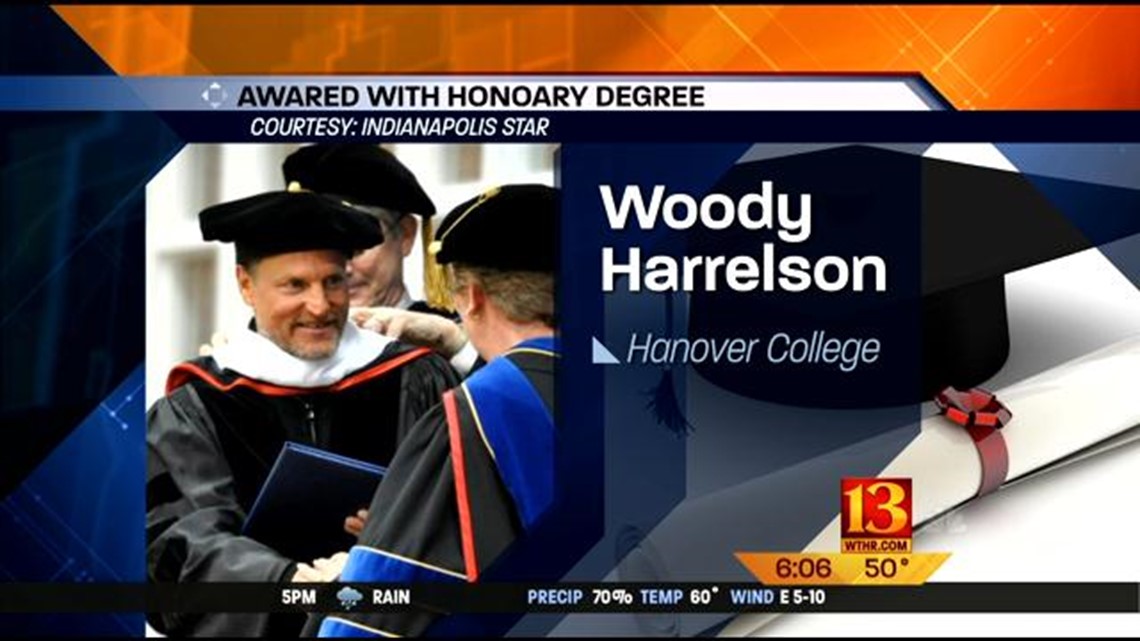 Hanover College honors actor Woody Harrelson | wthr.com