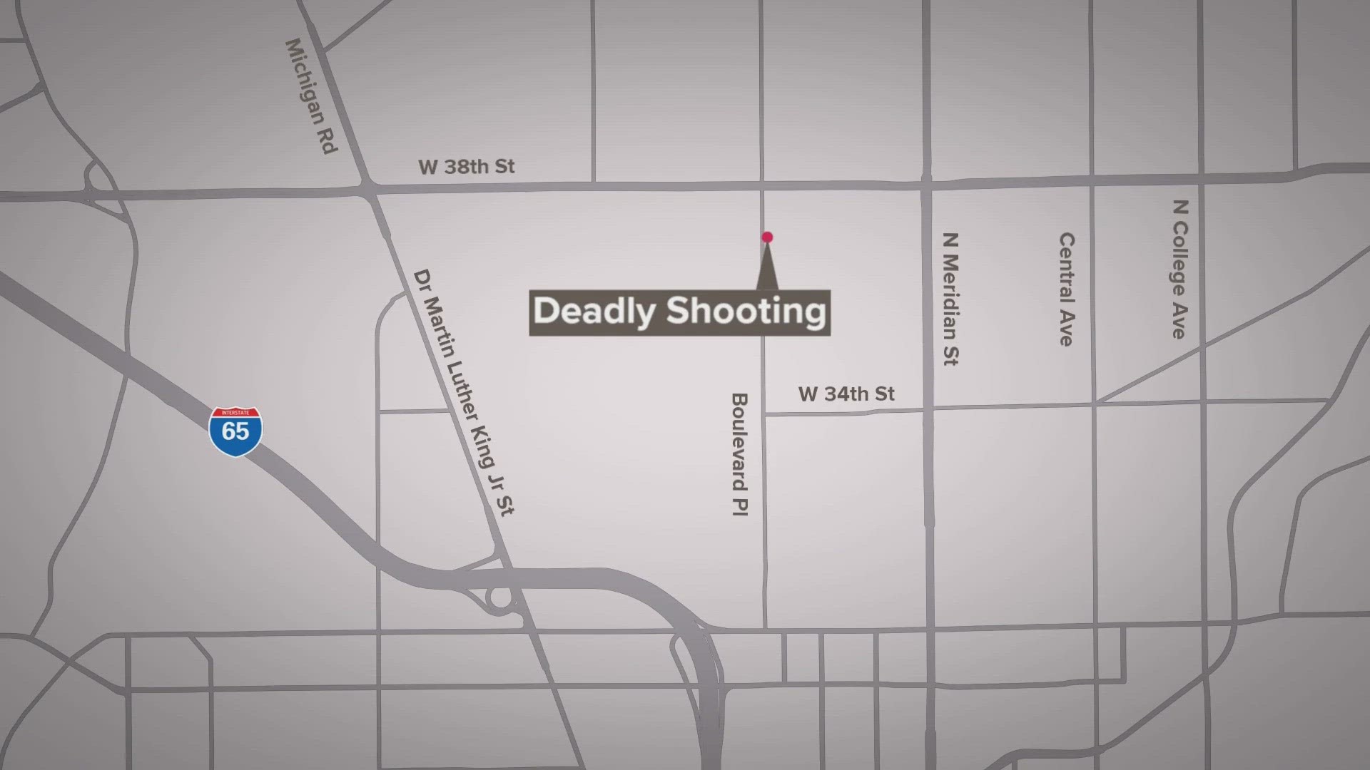 The shooting was reported around 11:15 p.m. Sunday near North Capitol Avenue and 38th Street.