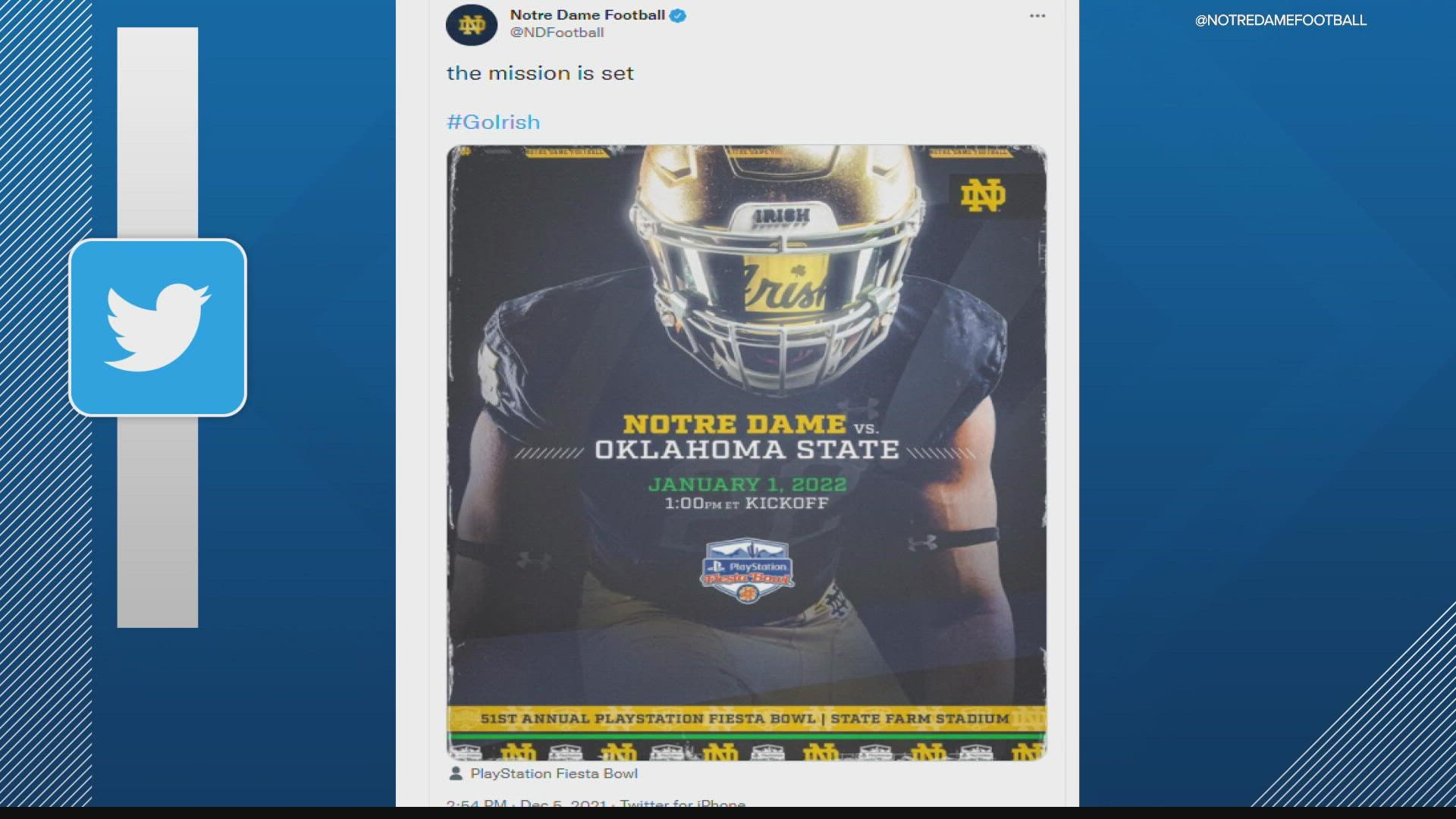 The Fighting Irish just missed the College Football Playoff.