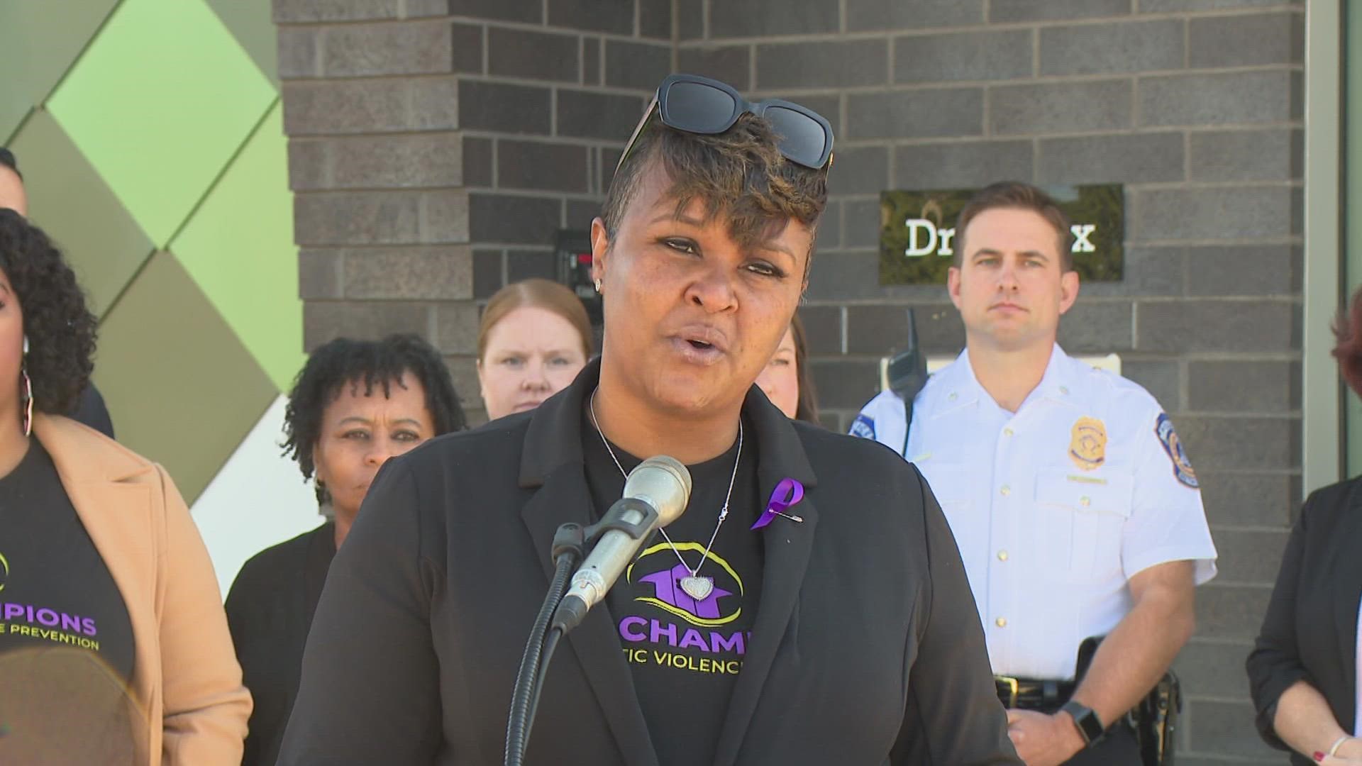 Today, city leaders came together to discuss domestic violence services in Indianapolis.