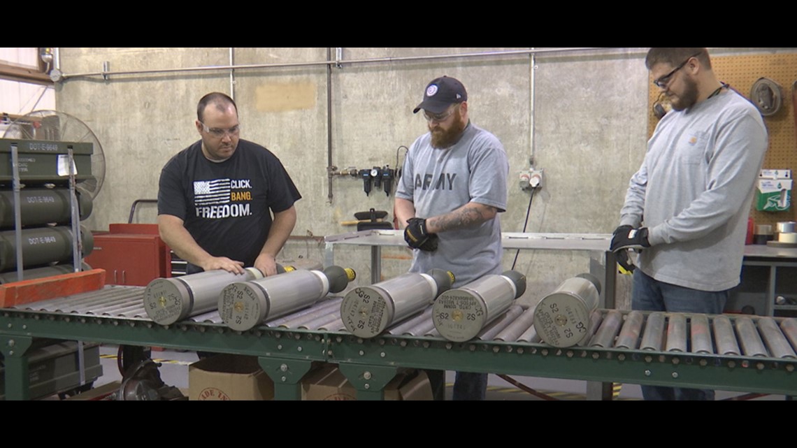 A quarter of U.S. military ammunition stored at Crane Army Ammunition Activity