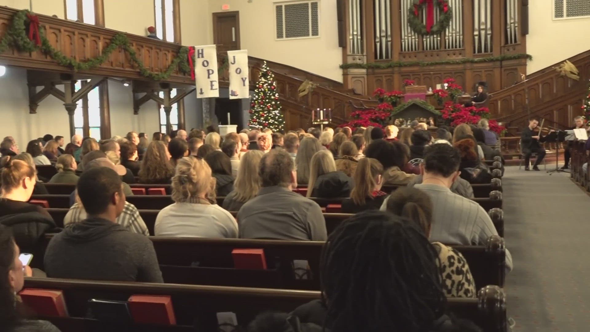 A memorial service Thursday paid tribute to 123 people.