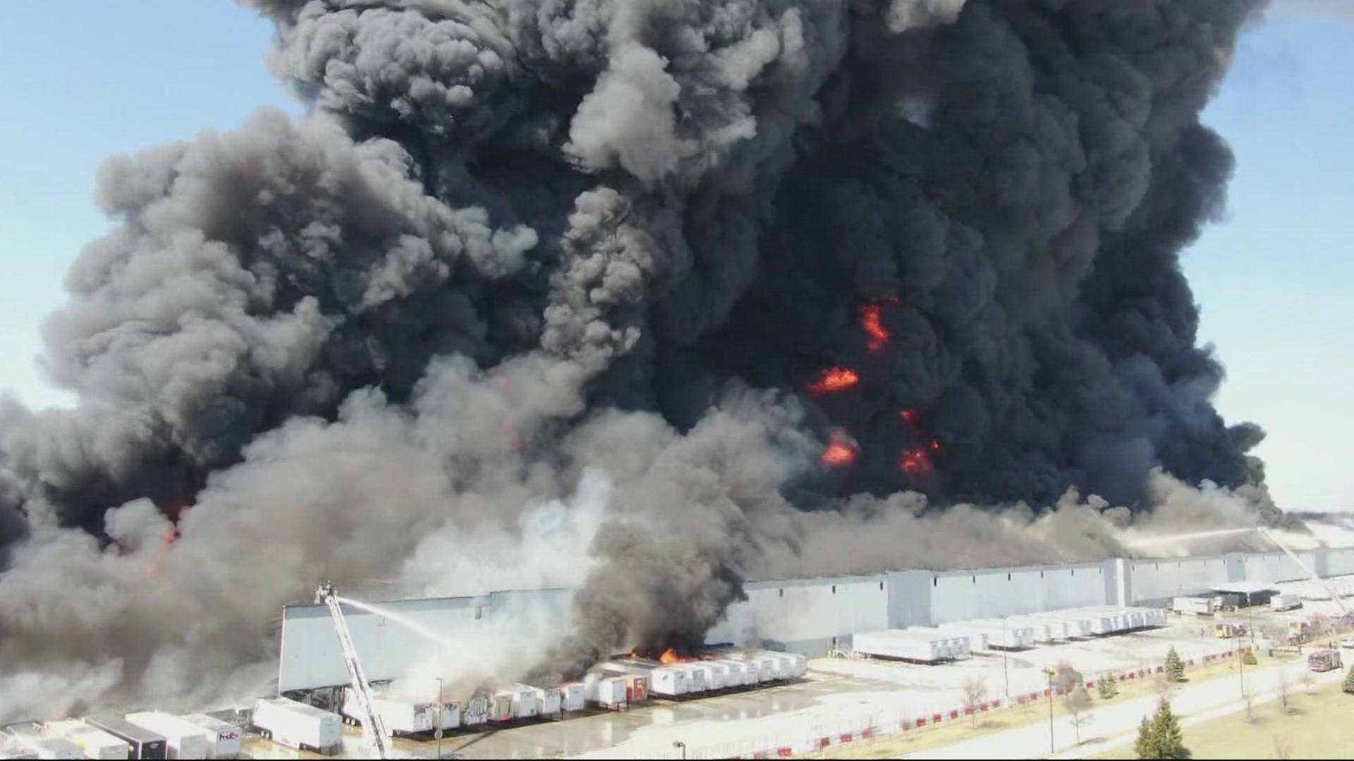 Investigators with the ATF were back on the scene Monday of a Walmart warehouse fire in Plainfield.