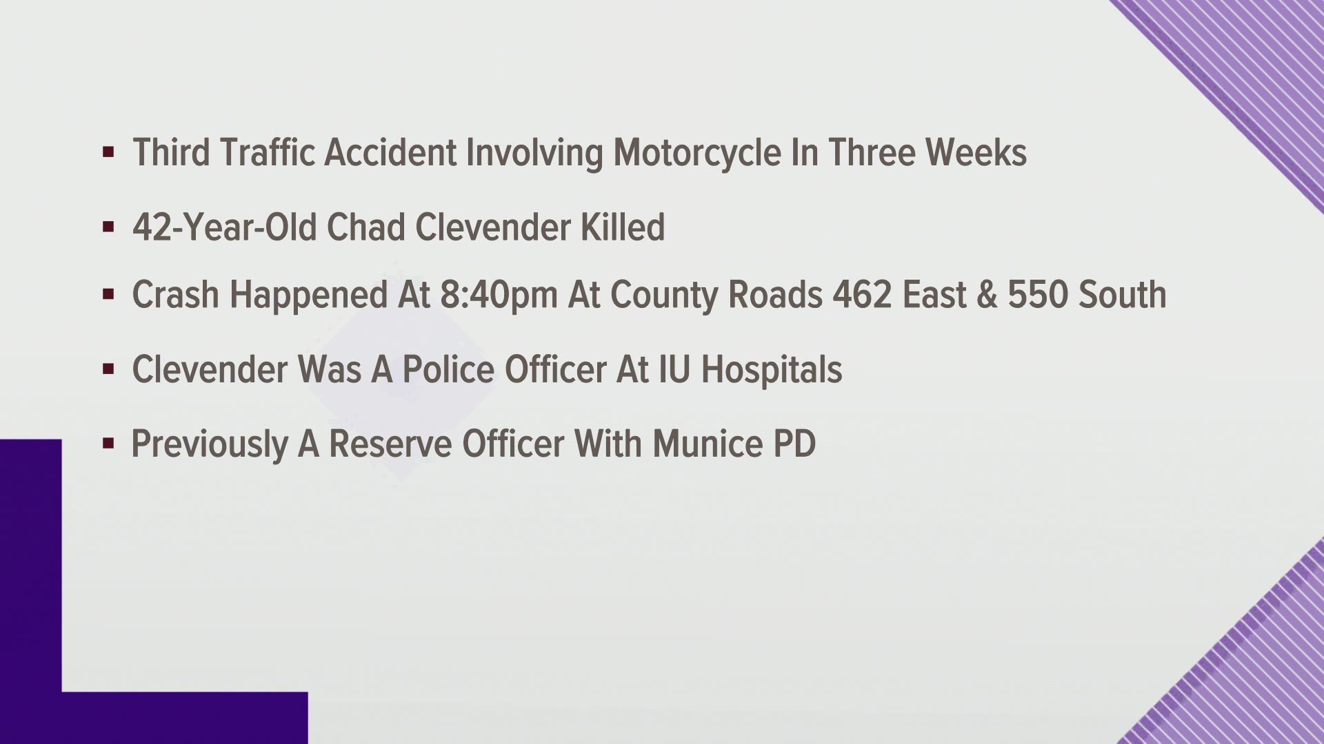 The crash happened in Delaware County last night.