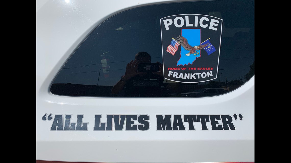 Frankton Removing All Lives Matter Sticker From Police Vehicles After Petition Wthr Com - petition roblox bring guests back to roblox changeorg