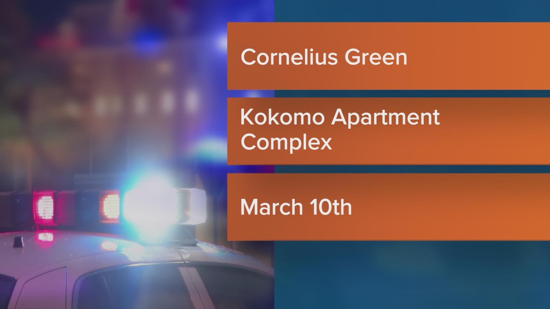 Investigators identified Cornelius A. Green, 33, as the suspect in the shooting of 25-year-old Alex Bender.