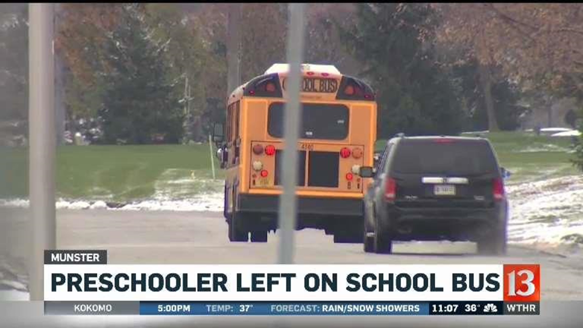 Child left on school bus