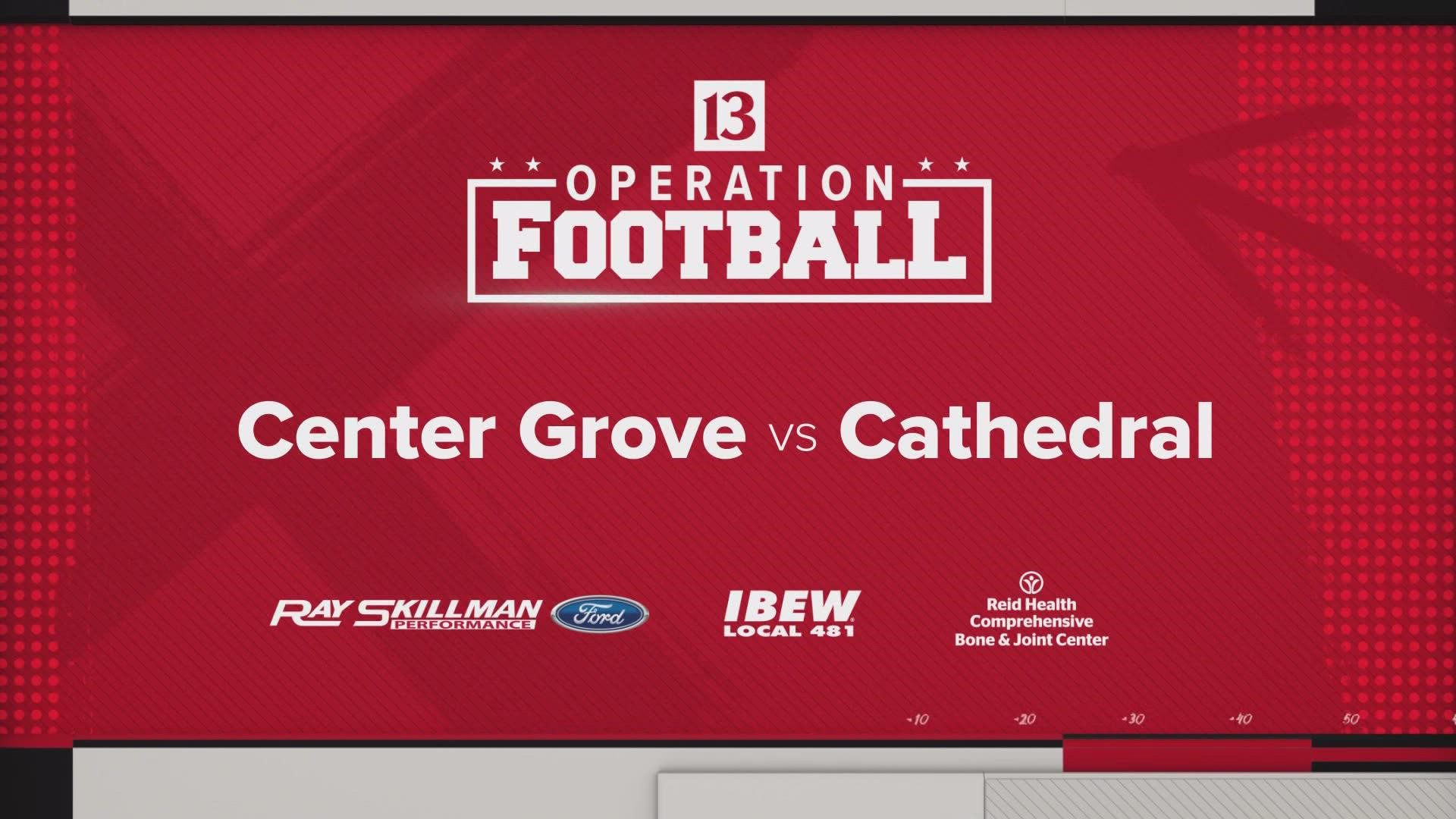 It's Center Grove vs. Cathedral tonight in Operation Football.