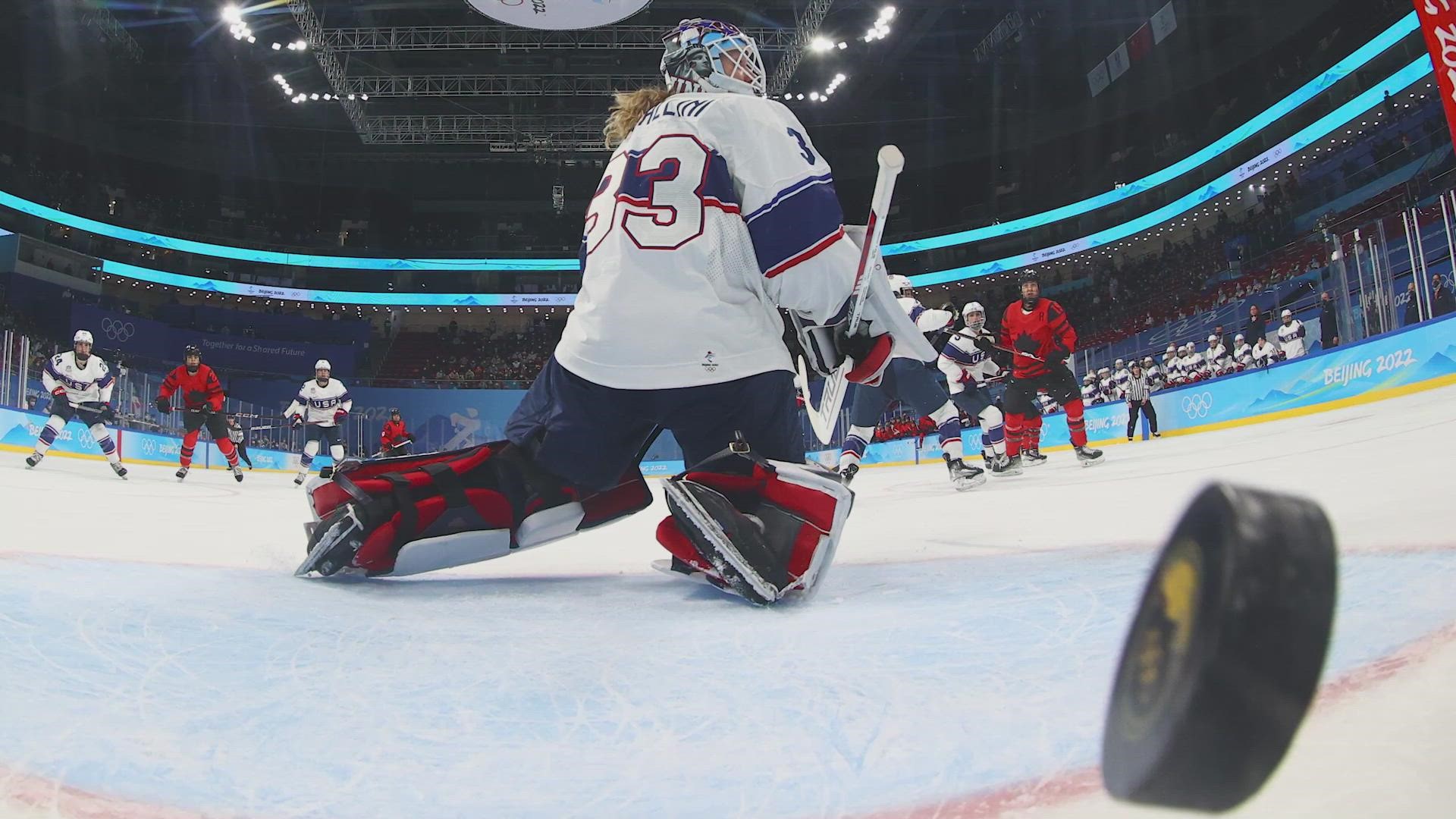 Canada defeated defending gold medalists Team USA by a score of 3-2.