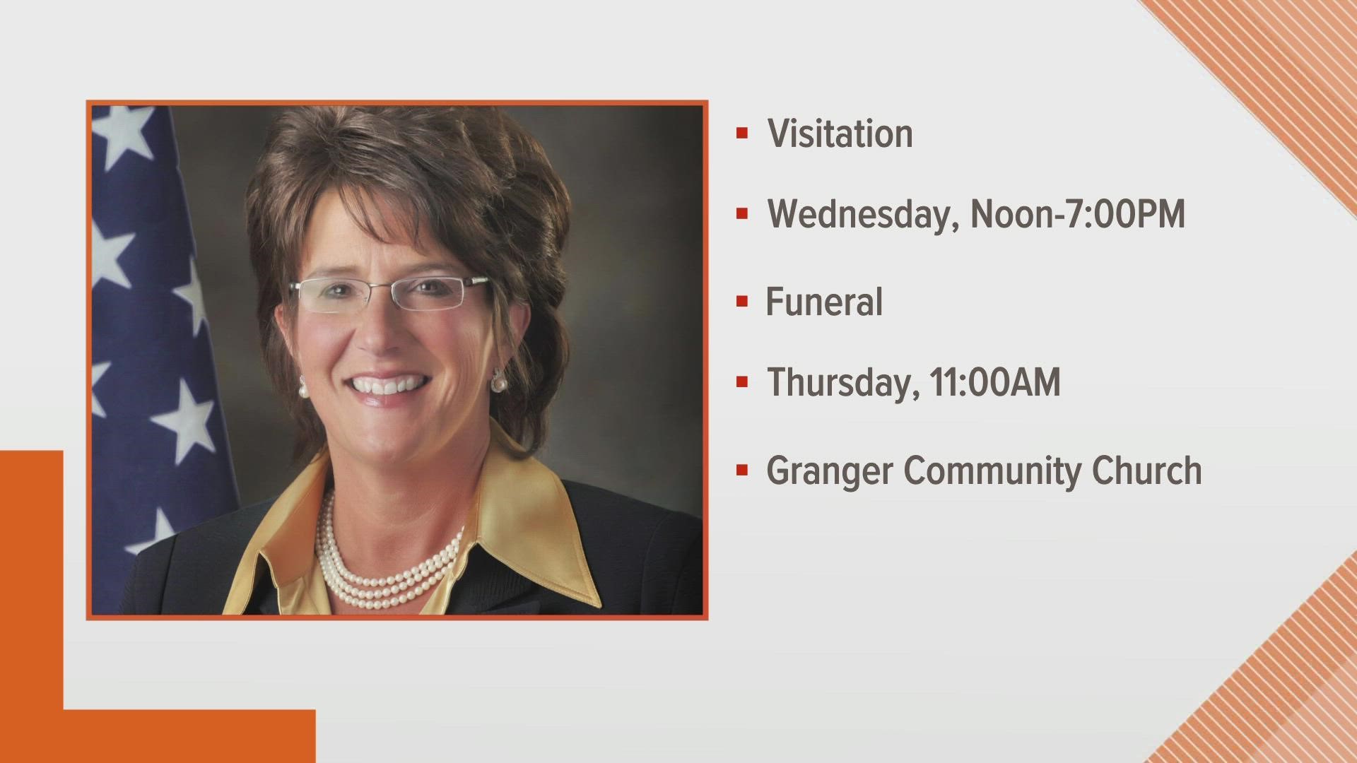 Visitation services will be held at Granger Community Church from noon to 7 p.m.
