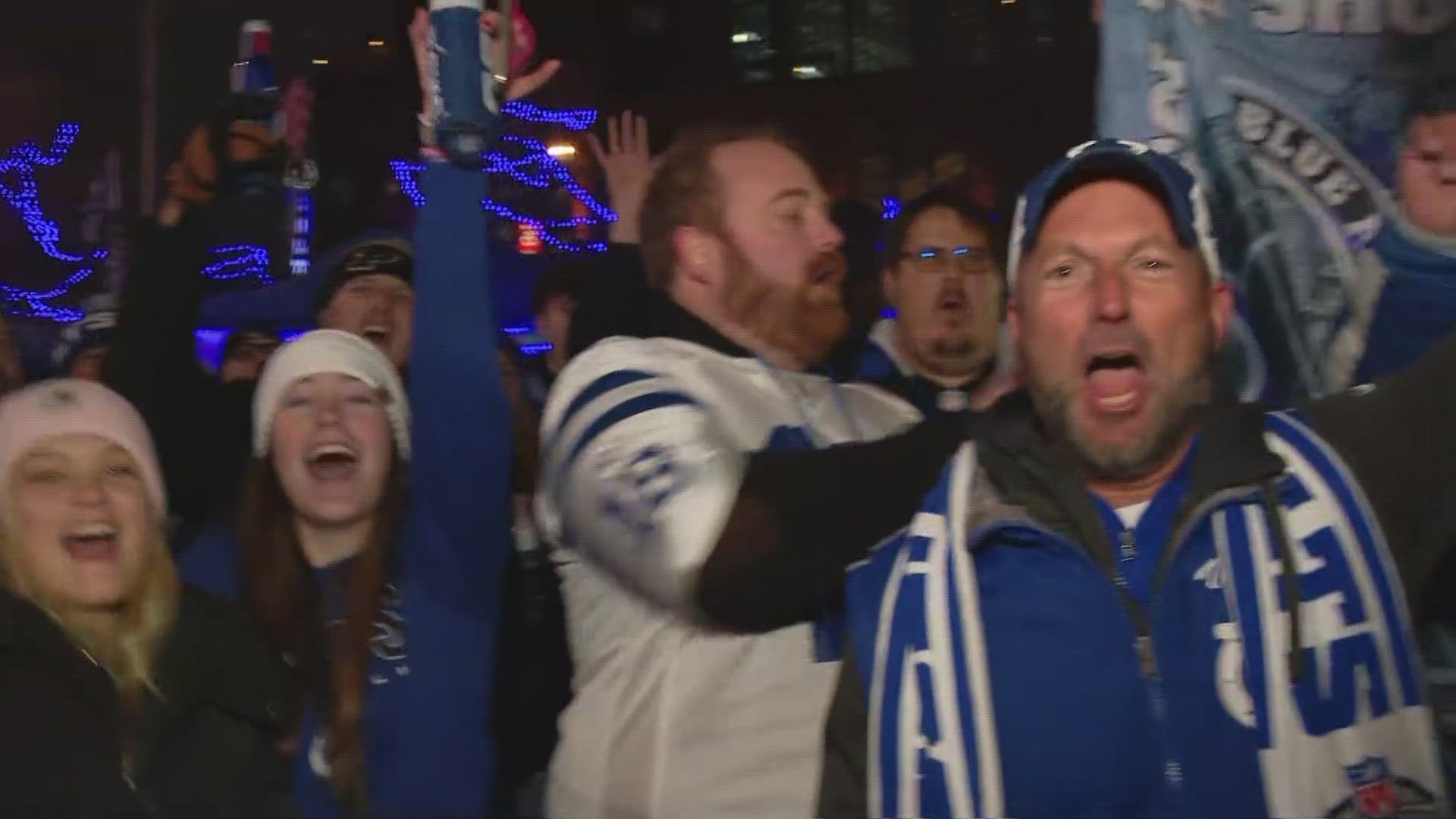 Colts fans came from all over the country to cheer the team on with some even coming from Europe.