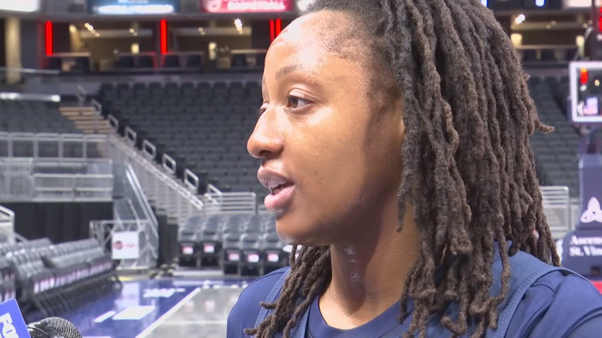 13Sports reporter Dominic Miranda reports from Gainbridge Fieldhouse ahead of the Indiana Fever's matchup against the Los Angeles Sparks.