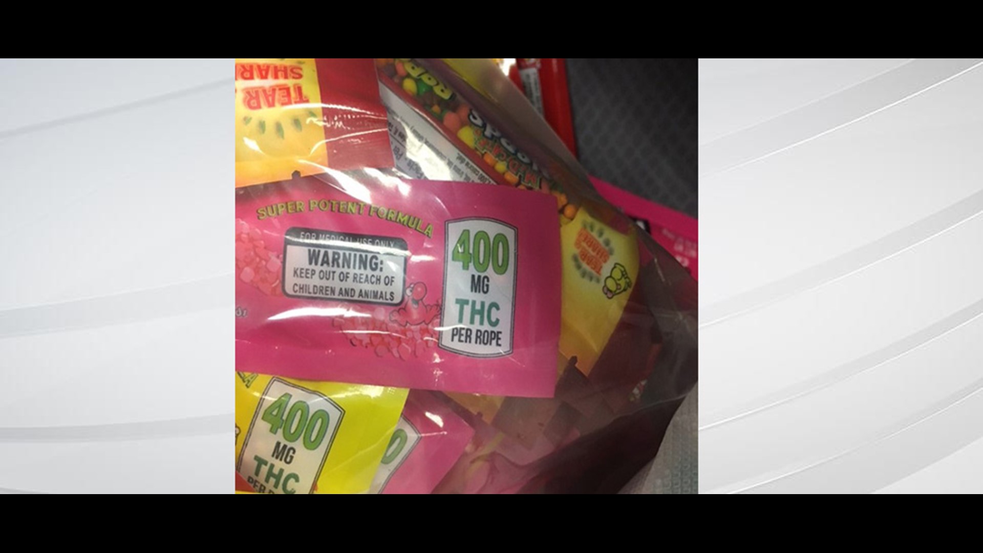Pennsylvania police find bags of Nerds Rope edibles containing THC