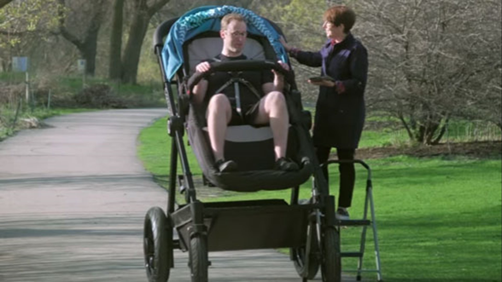 Adultsized baby stroller lets parents test drive their kid's ride